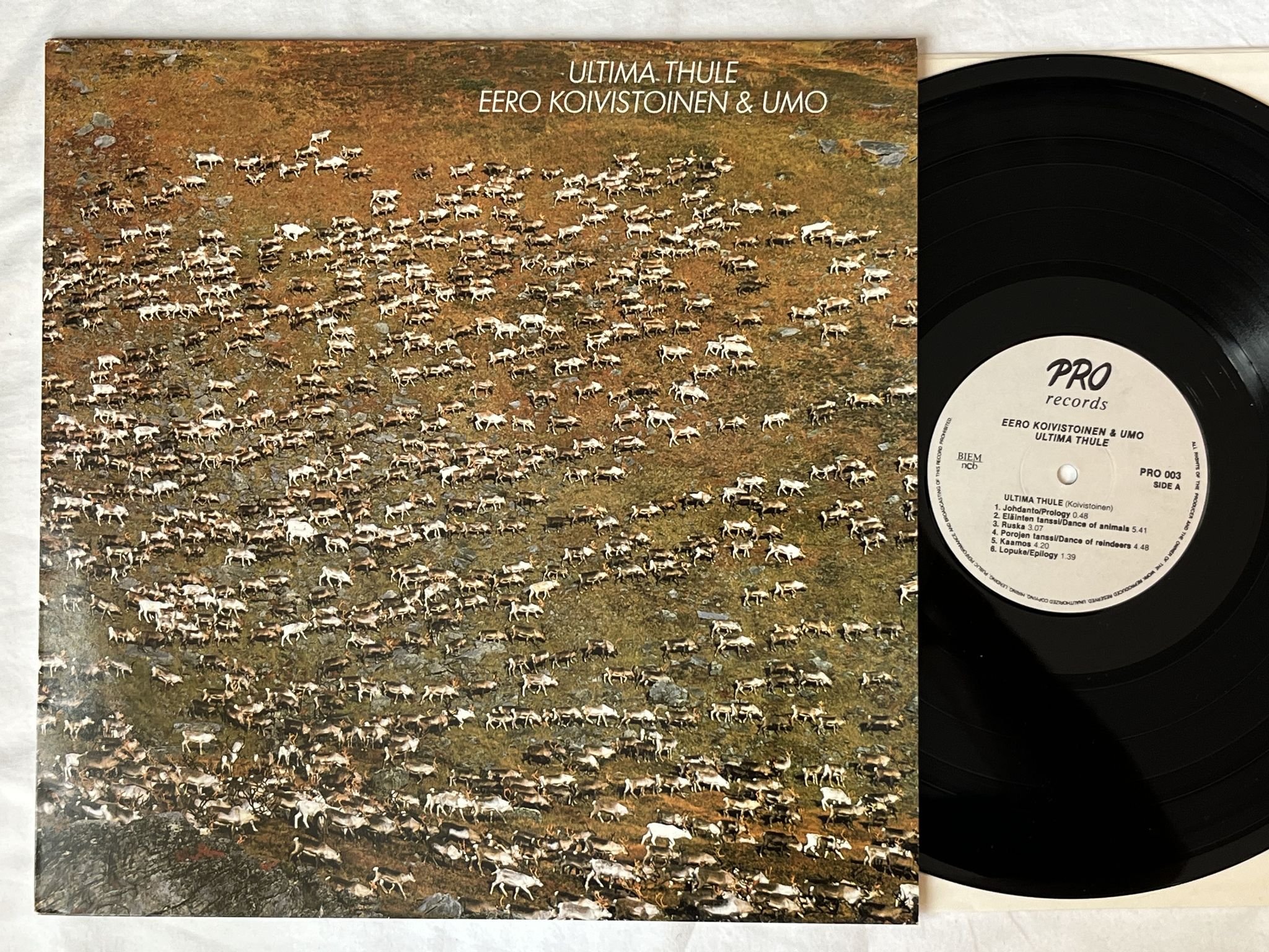 Omslagsbild för skivan EERO KOIVISTOINEN & UMO ultima thule LP -83 Finland PRO 003 ** Rare Jazz ***