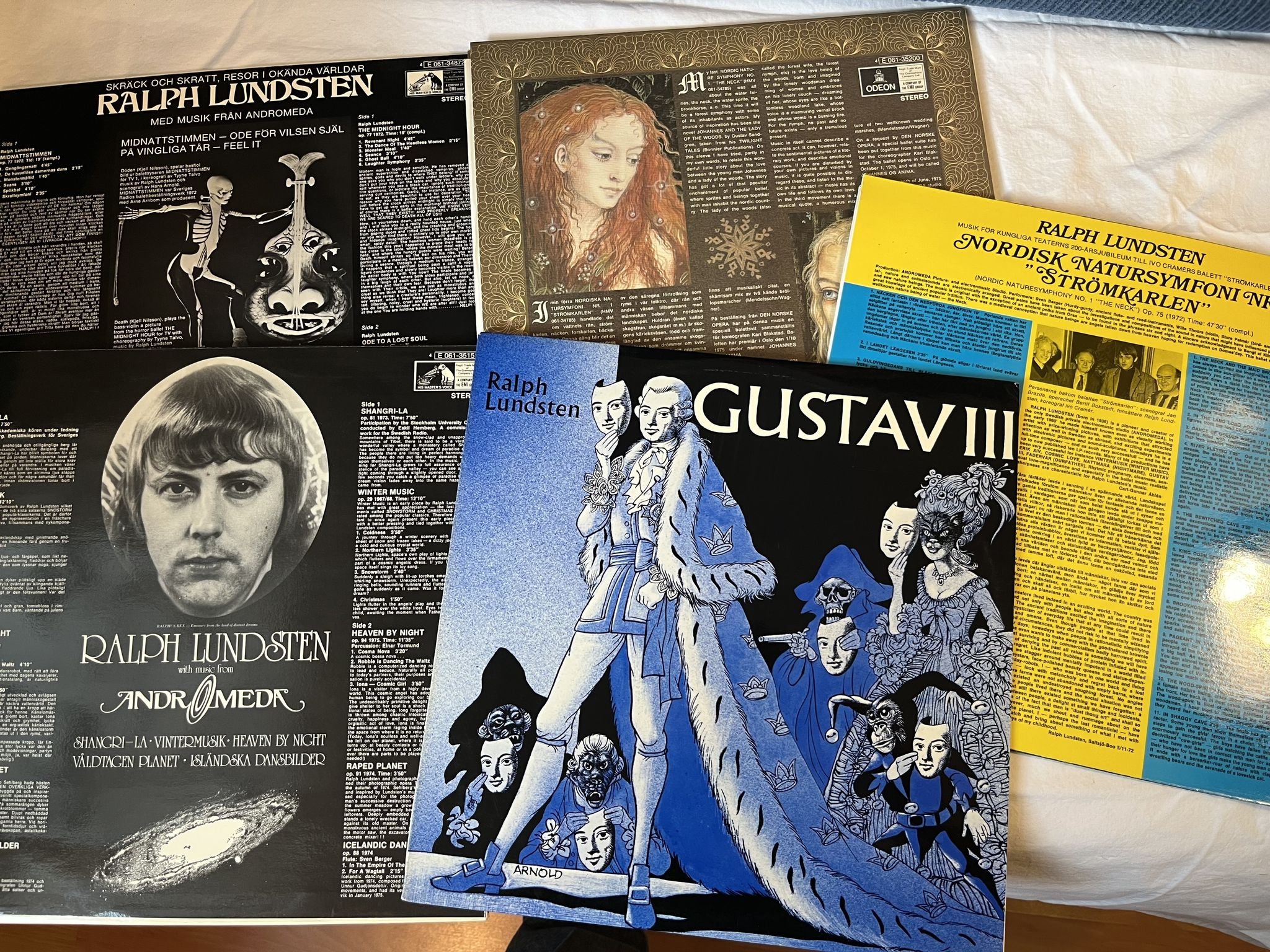 Omslagsbild för skivan 5st RALPH LUNDSTEN album i topp skick