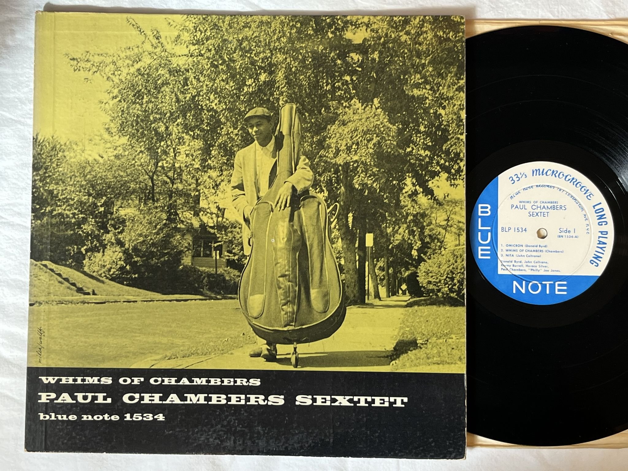 Omslagsbild för skivan PAUL CHAMBERS Whims Of Chambers LP -57 US BLUE NOTE BLP 1534 *** PRESTINE ***