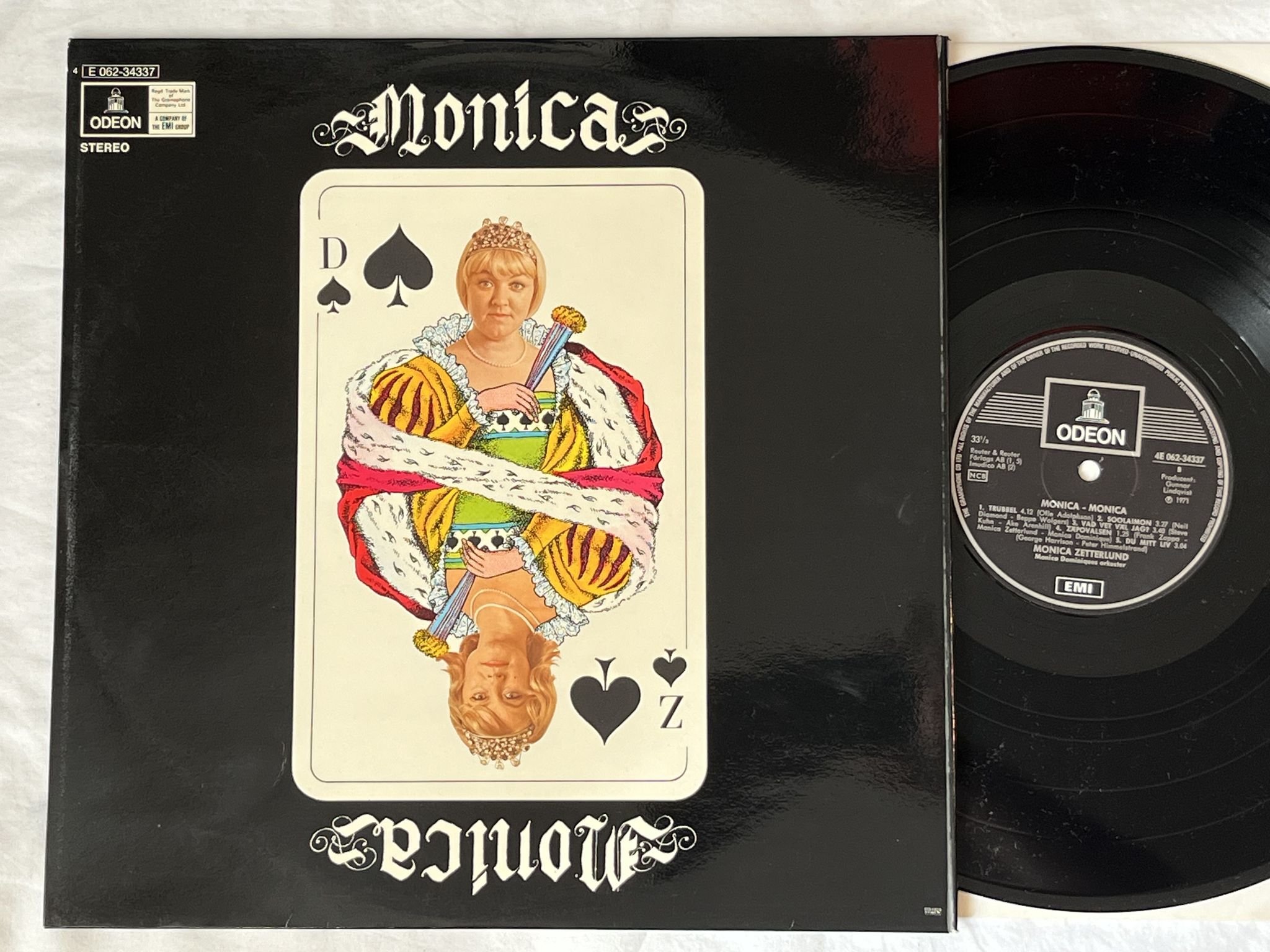 Omslagsbild för skivan MONICA ZETTERLUND / MONICA DOMINIQUE Monica Monica LP -71 Odeon *** CLASSIC ***