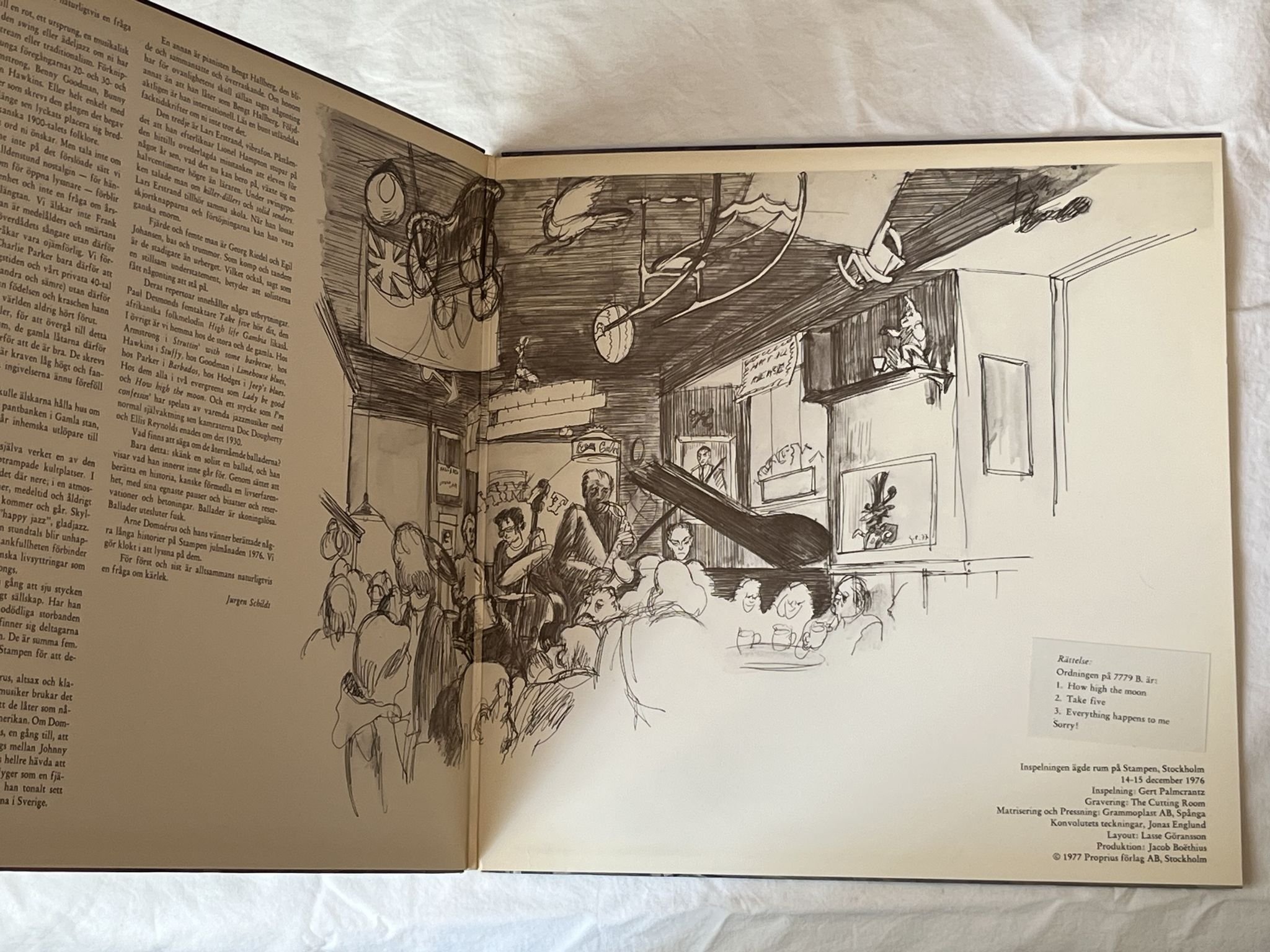 Omslagsbild för skivan ARNE DOMNERUS Jazz At The Pawnshop 2xLP -77 Swe PROPRIUS PROP 7778-79 AUDIOPHILE