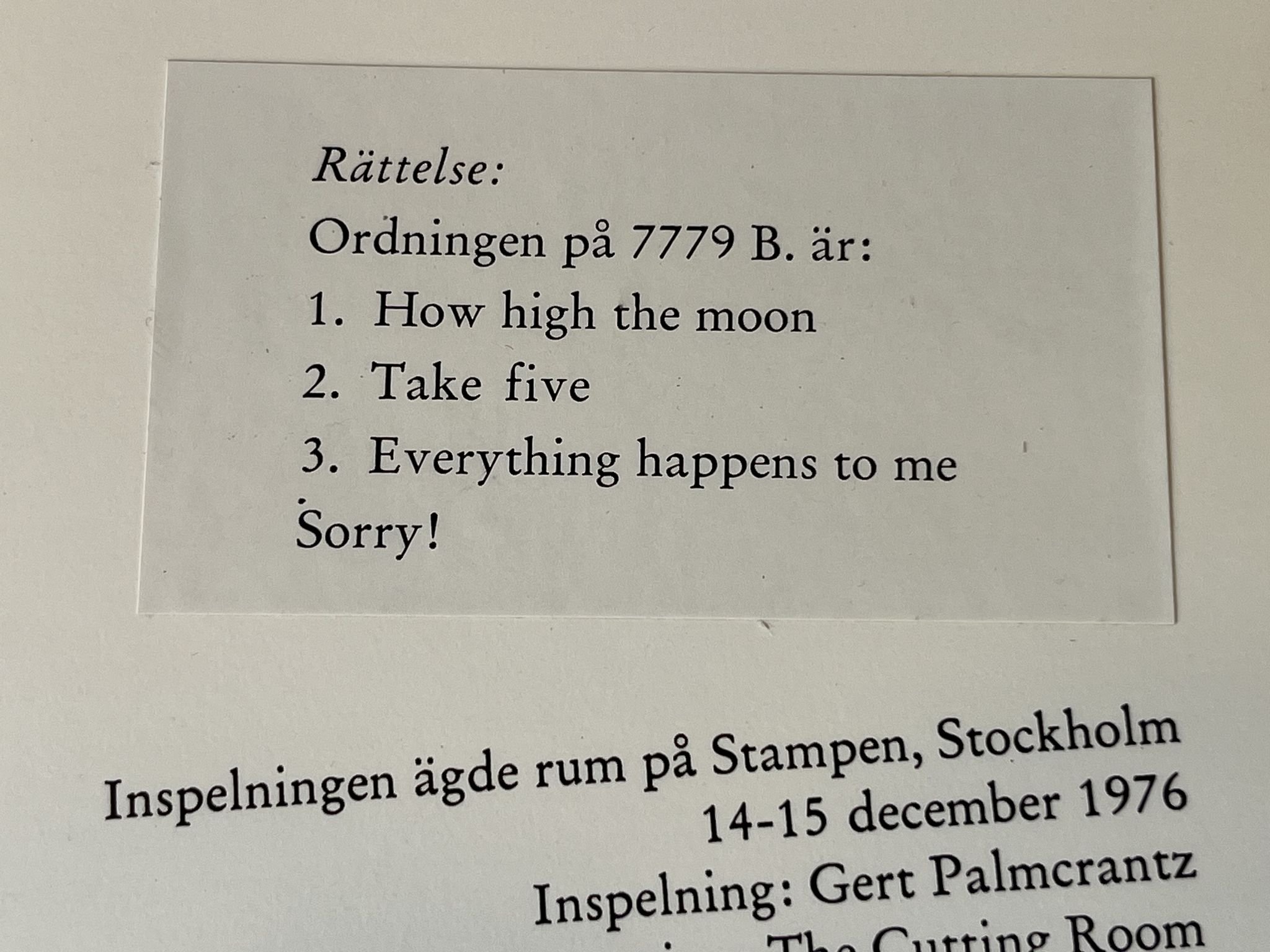 Omslagsbild för skivan ARNE DOMNERUS Jazz At The Pawnshop 2xLP -77 Swe PROPRIUS PROP 7778-79 AUDIOPHILE