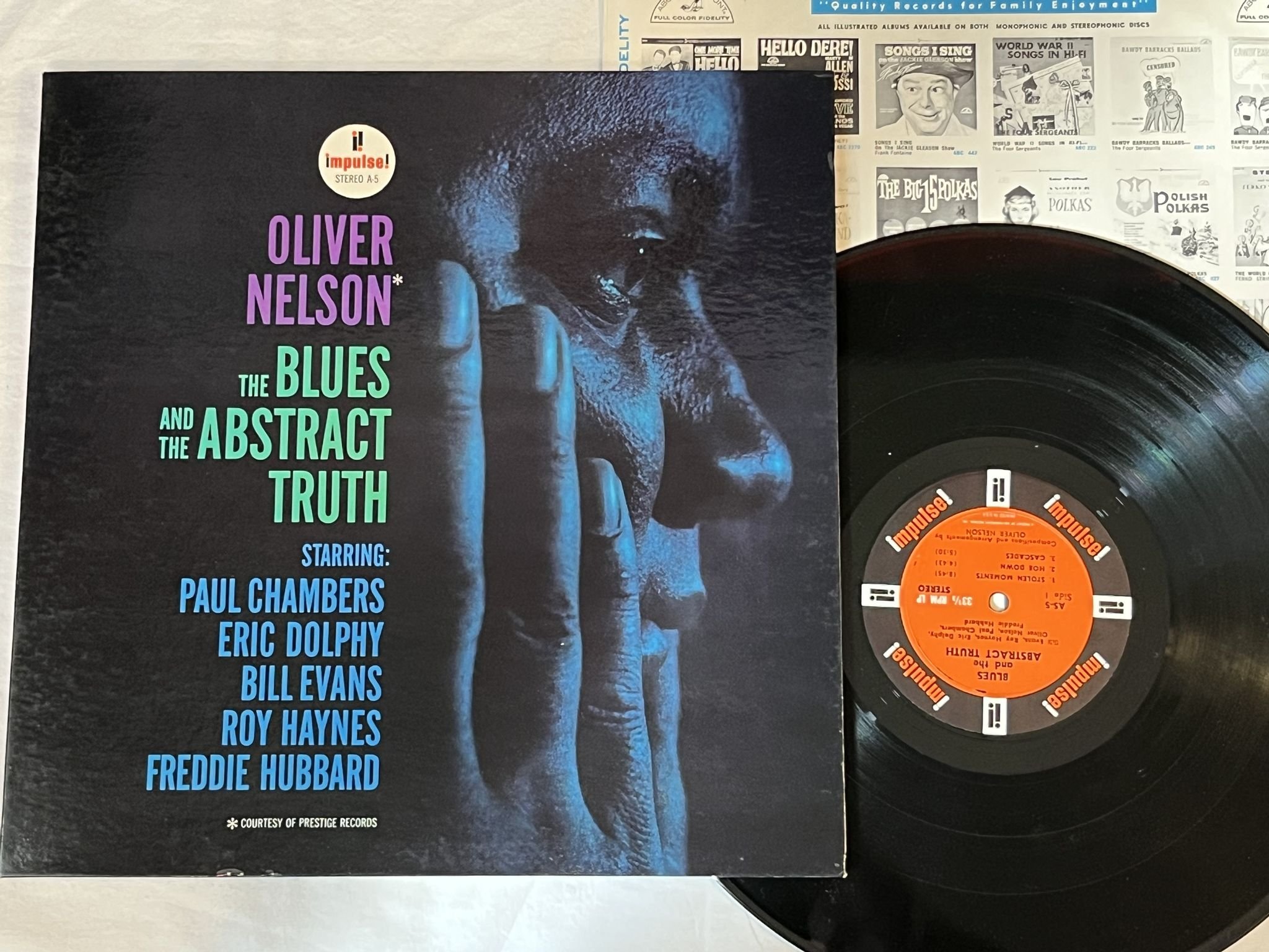 Omslagsbild för skivan OLIVER NELSON The Blues And The Abstract Truth LP -61 US IMPULSE AS-5 ** RARE **