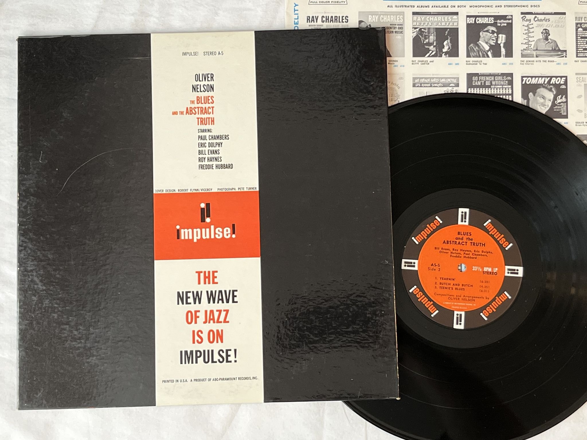 Omslagsbild för skivan OLIVER NELSON The Blues And The Abstract Truth LP -61 US IMPULSE AS-5 ** RARE **