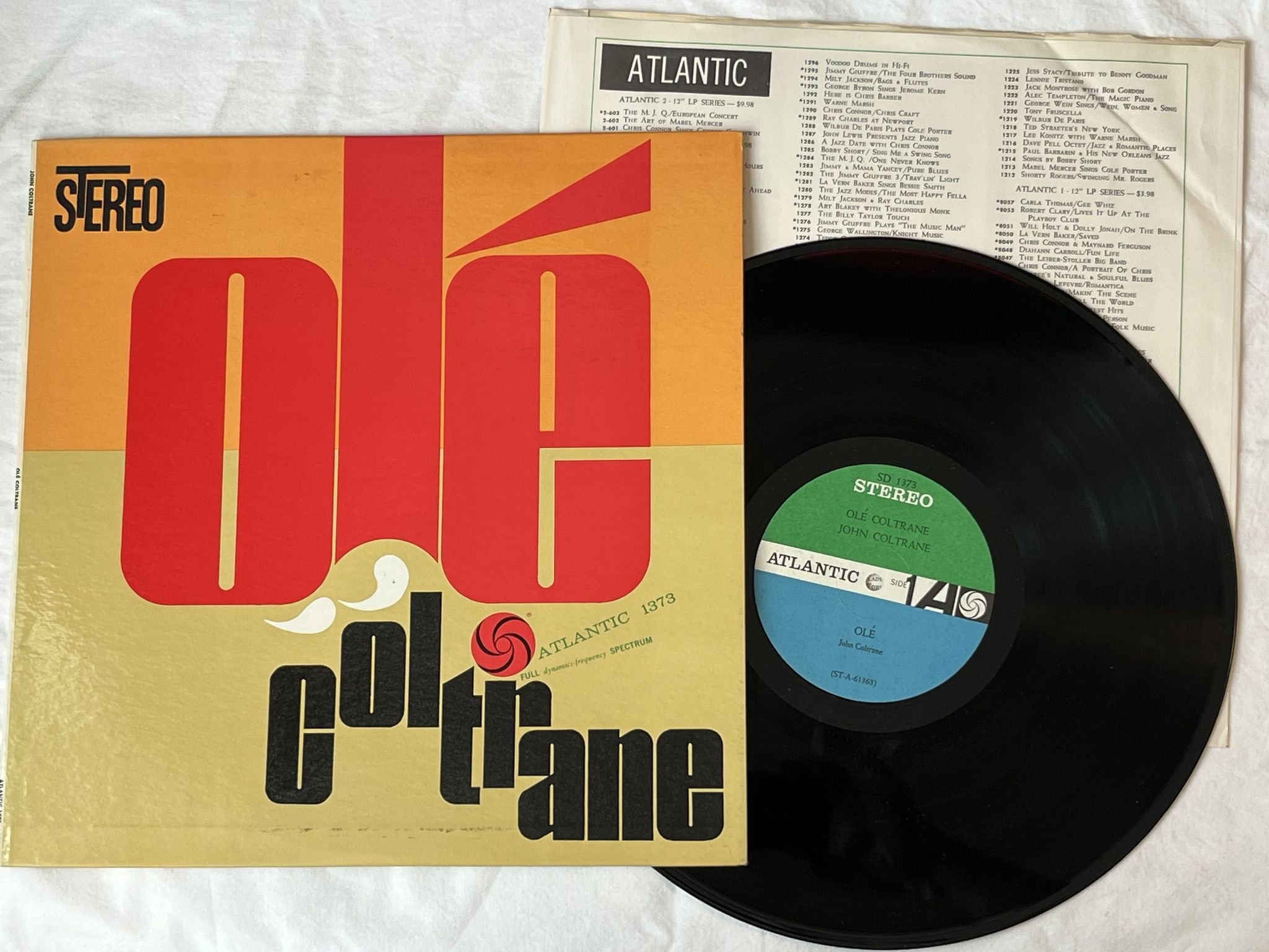 Omslagsbild för skivan JOHN COLTRANE ole Coltrane LP -61 US ATLANTIC SD 1373