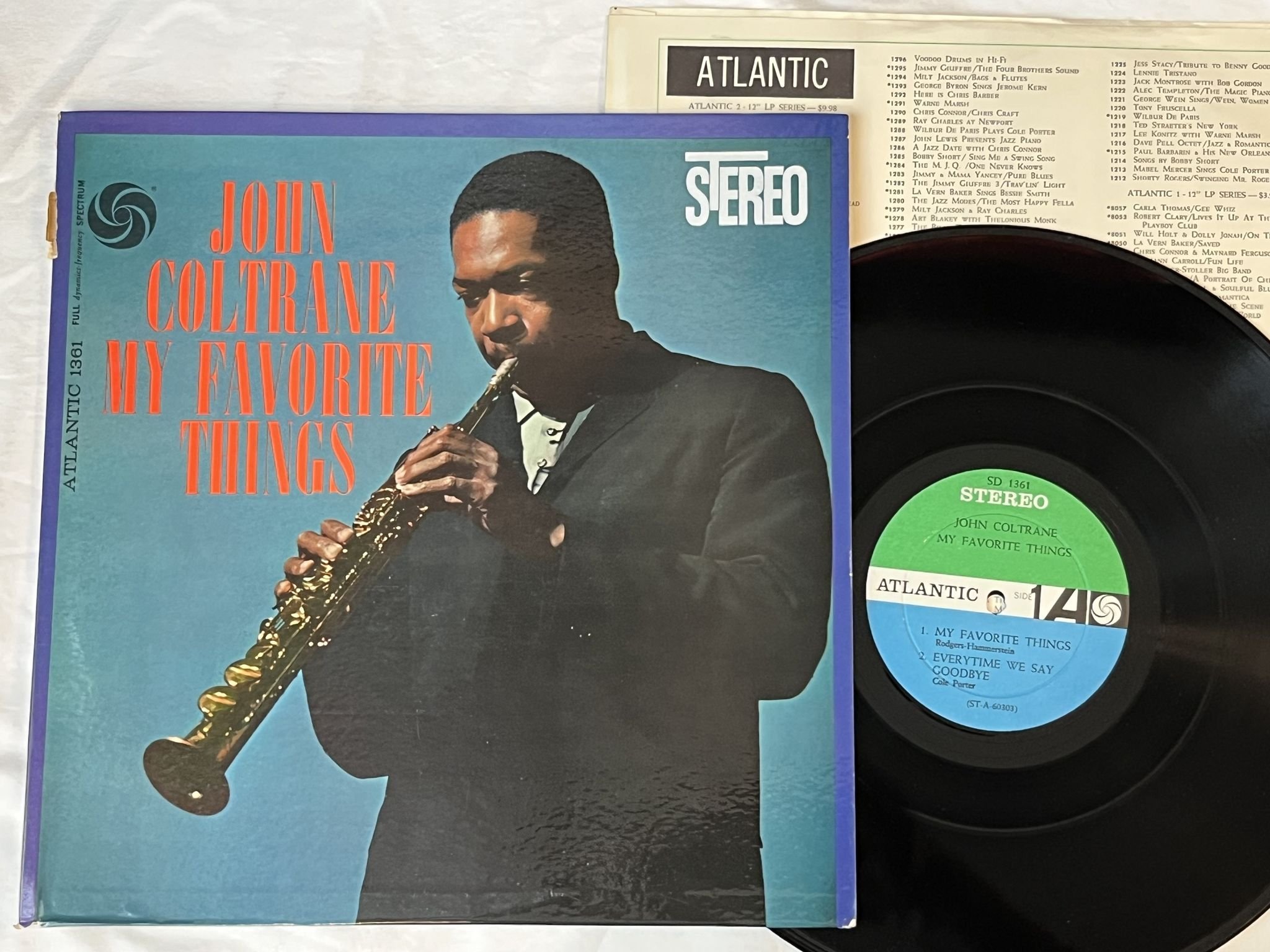 Omslagsbild för skivan JOHN COLTRANE My Favorite Things LP -61 US ATLANTIC SD 1361 **** CLASSIC ****