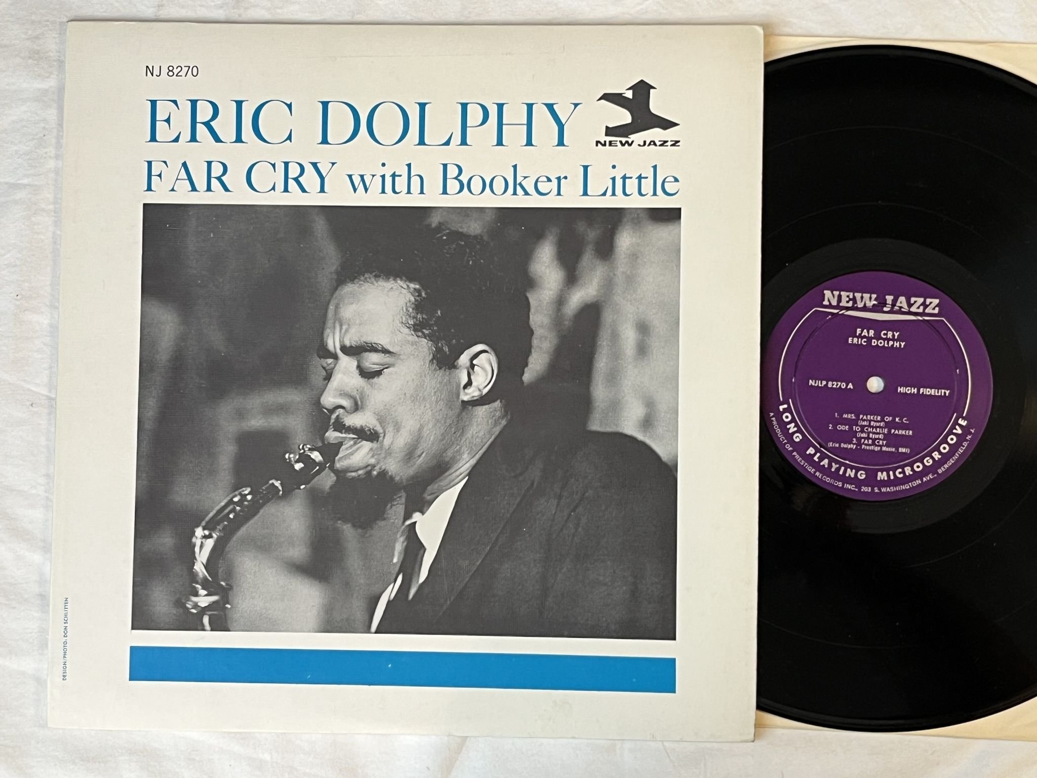Omslagsbild för skivan ERIC DOLPHY far cry LP -62 US NEW JAZZ NJLP 8270 *** CLASSIC ***
