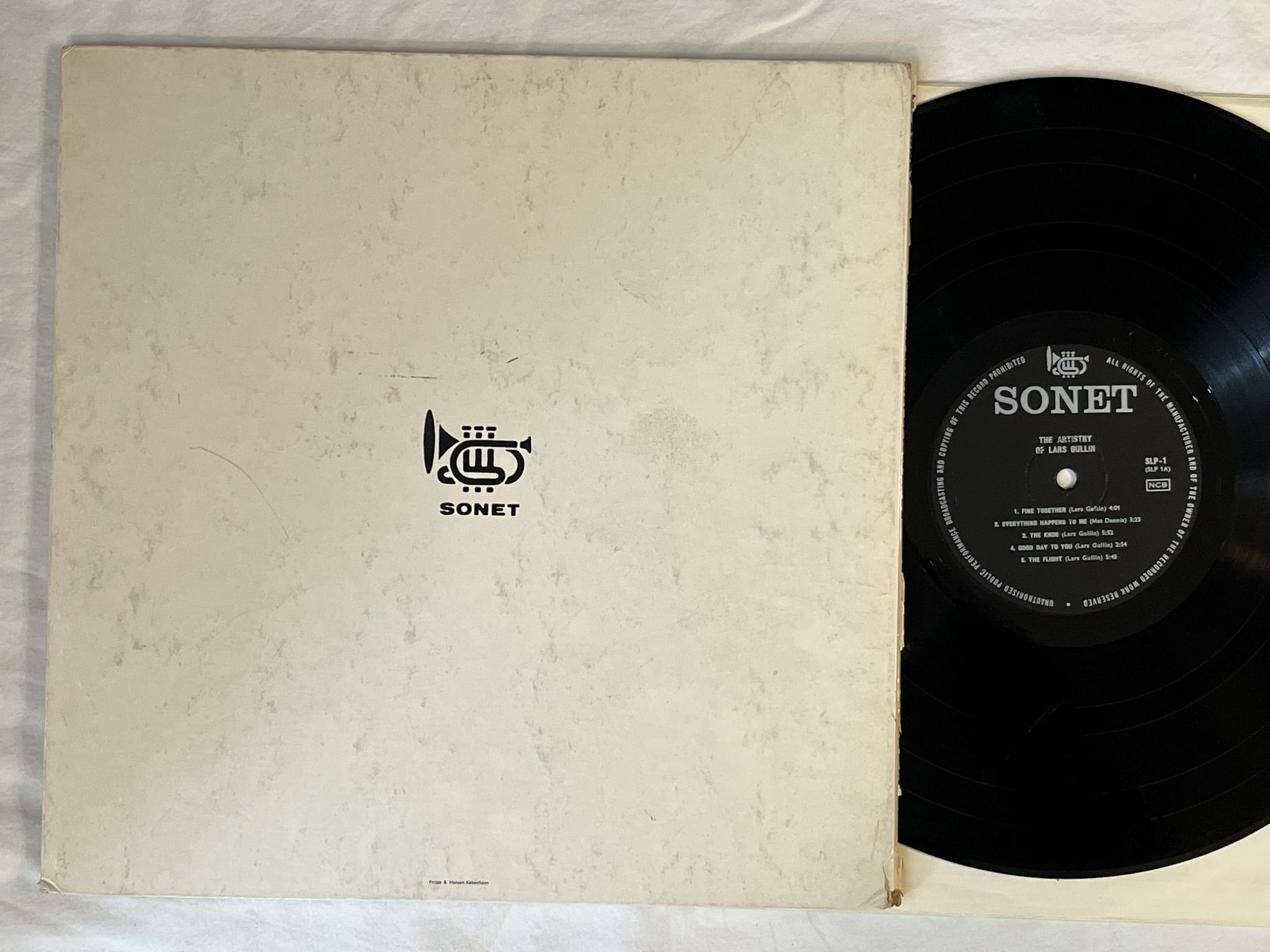 Omslagsbild för skivan LARS GULLIN the artistry of LP -58 Swe SONET SLP-1 *** NUMBERED ED #41/1000 ***