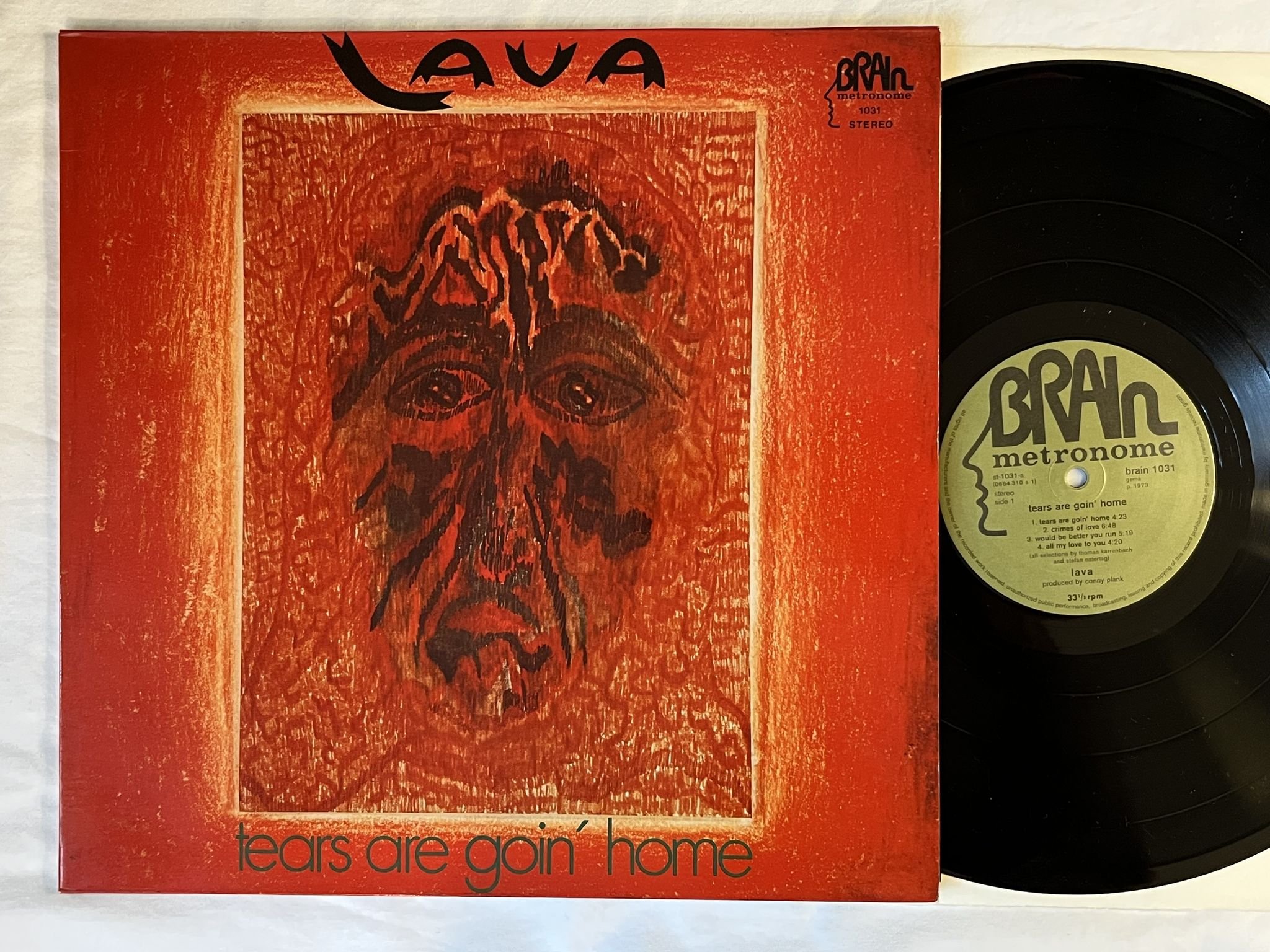 Omslagsbild för skivan LAVA Tears Are Goin' Home LP -73 Ger BRAIN 1031 *** RARE PROG ***