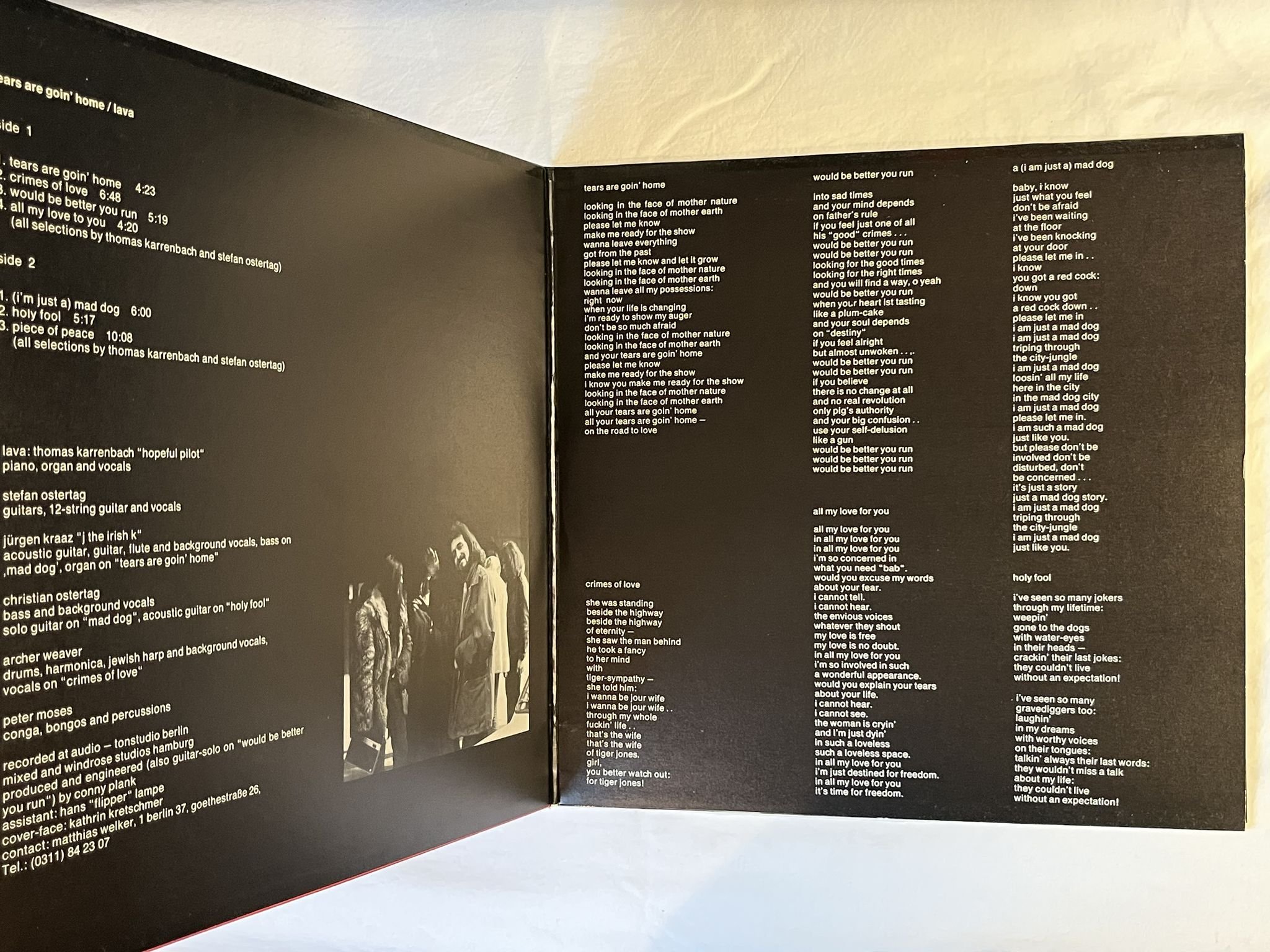 Omslagsbild för skivan LAVA Tears Are Goin' Home LP -73 Ger BRAIN 1031 *** RARE PROG ***