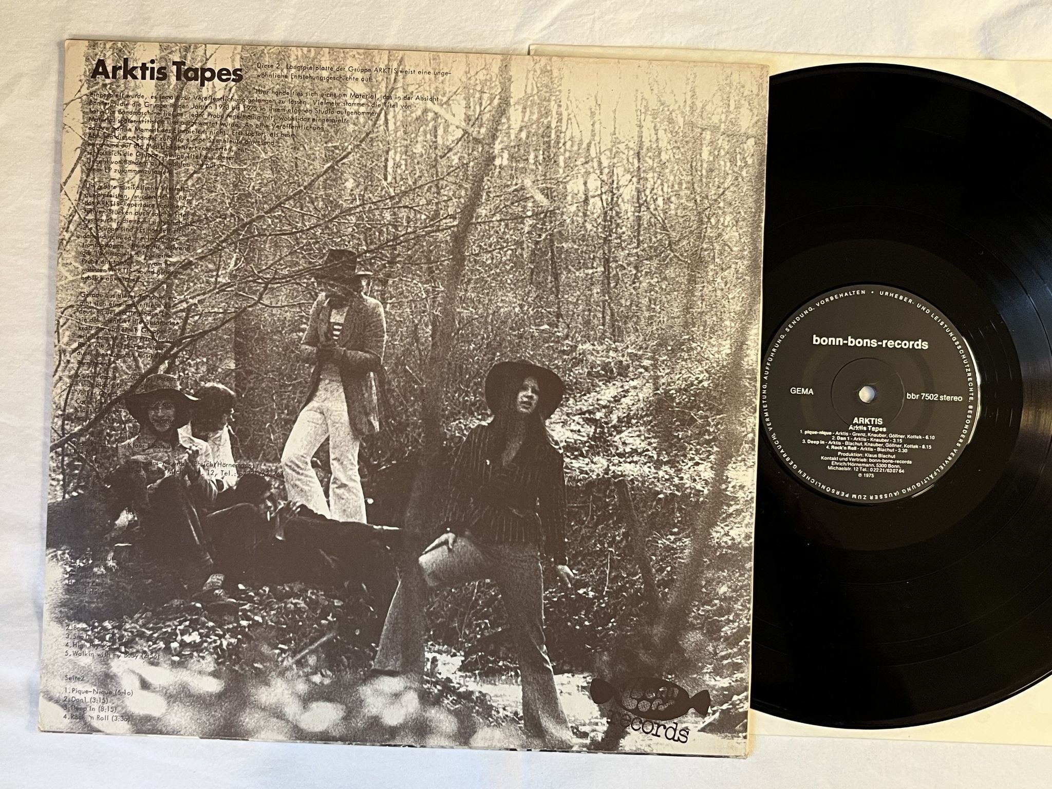 Omslagsbild för skivan ARKTIS Arktis tapes LP -75 Ger BONN-BONS BBR 7502 *** RARE HARD PROG ***