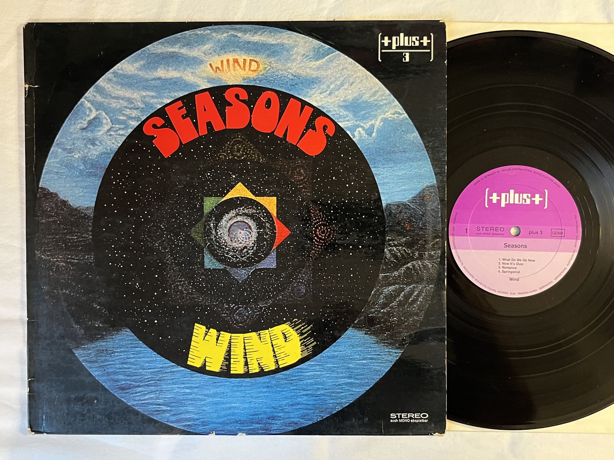 Omslagsbild för skivan WIND seasons LP -71 Ger +plus+ – plus 3 *** KRAUTROCK ***