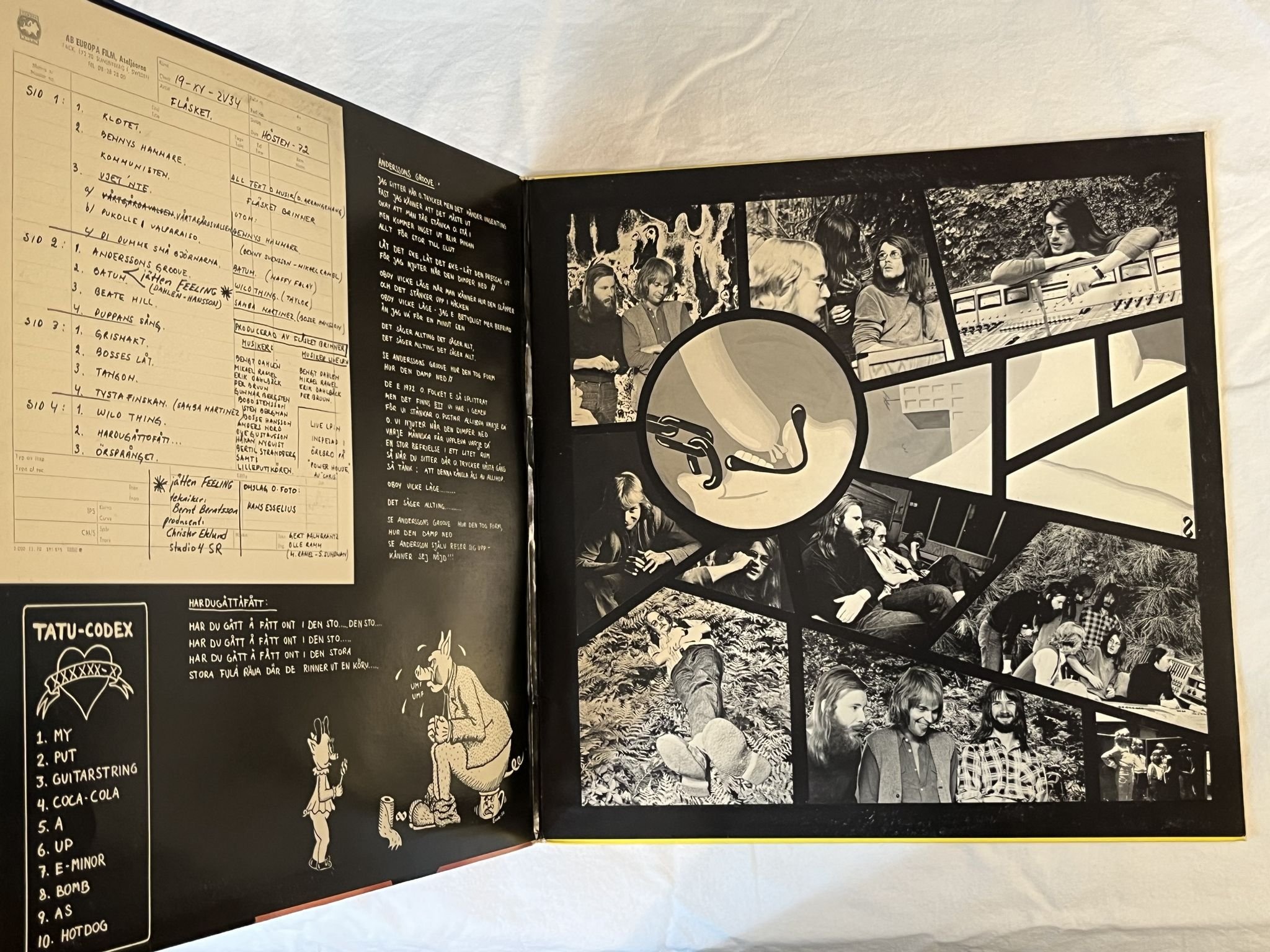 Omslagsbild för skivan FLÄSKET BRINNER Fläsket 2xLP -72 Swe LJUDSPÅR EFG-DL-7202 ** PROG ***