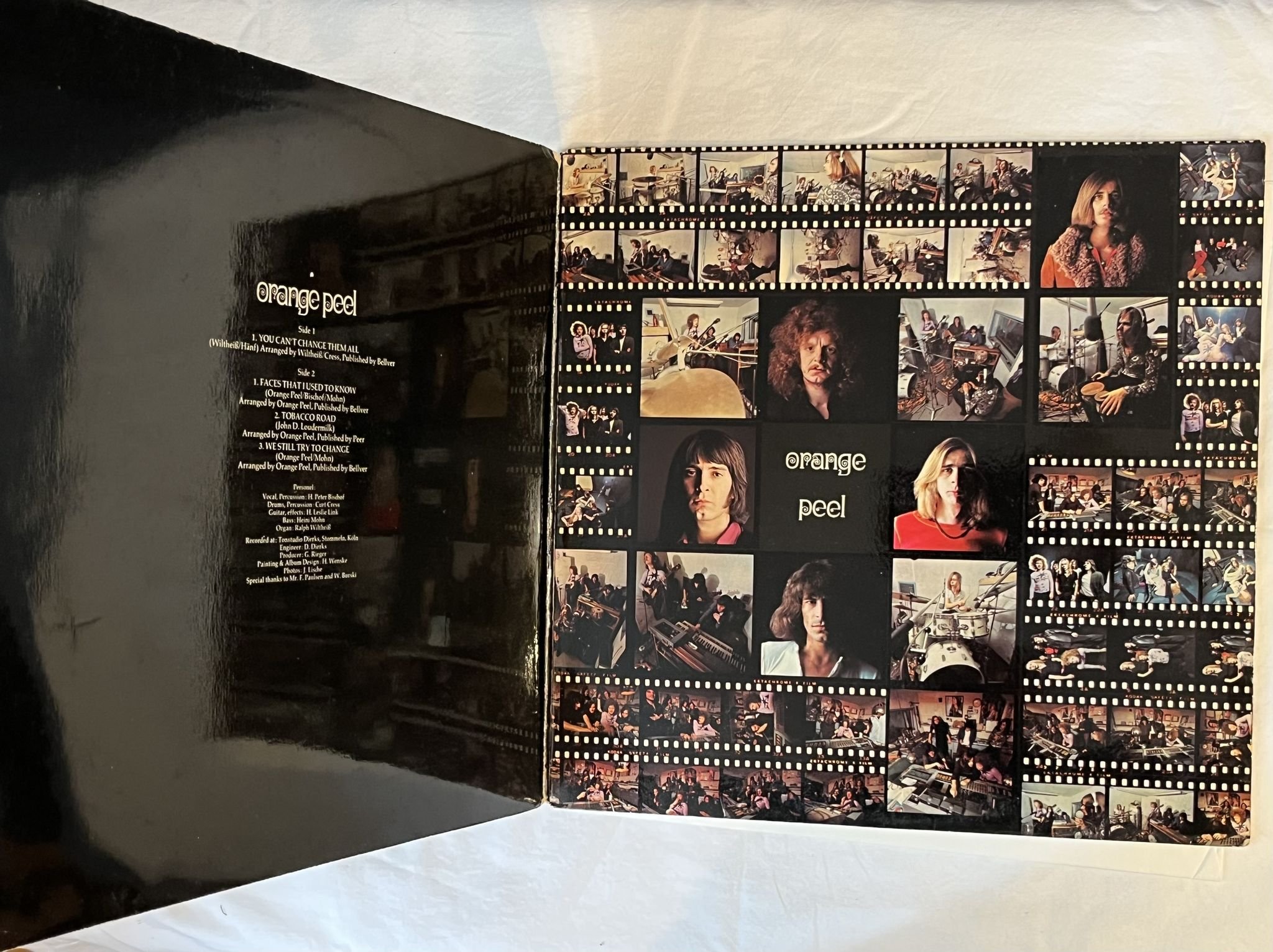 Omslagsbild för skivan ORANGE PEEL s/t LP -70 Ger BELLAPHON BLPS 19036 *** RARE PROG **