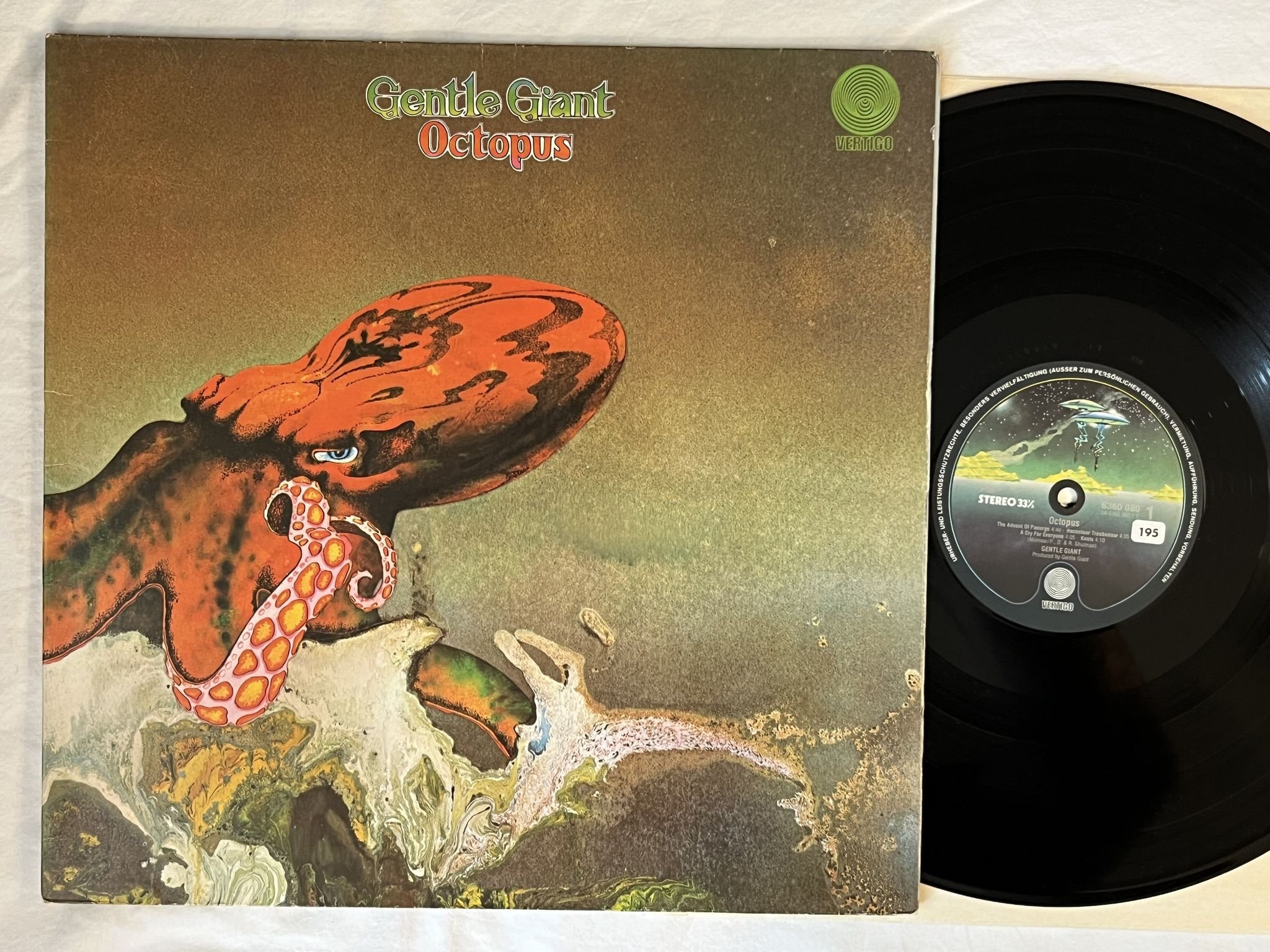 Omslagsbild för skivan GENTLE GIANT octopus LP re Ger VERTIGO 6360080 *** PROG **
