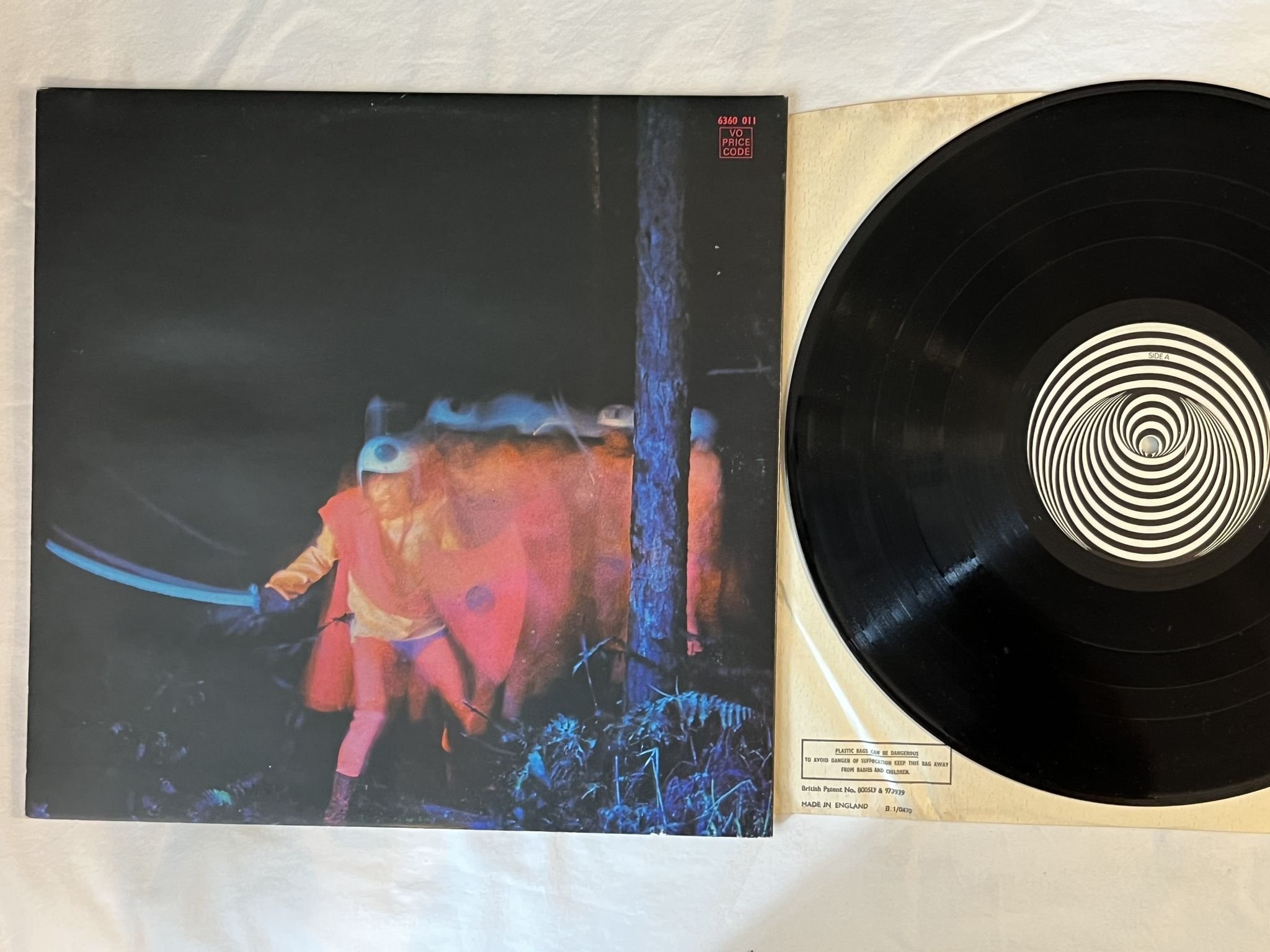 Omslagsbild för skivan BLACK SABBATH paranoid LP -70 UK VERTIGO swirl 6360011 *** BIG BEAR CREDIT ***