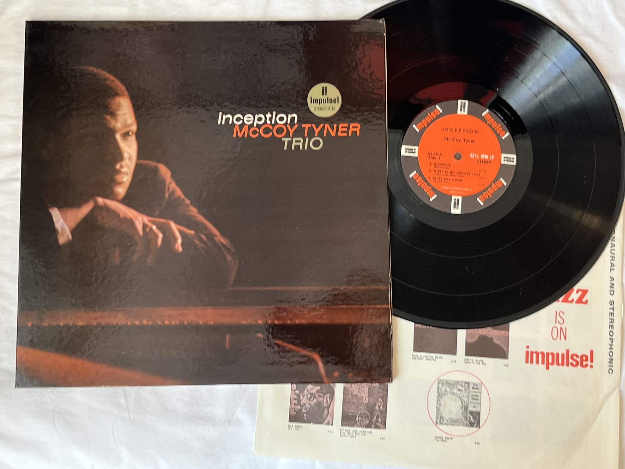 Omslagsbild för skivan McCOY TYNER inception LP -62 US IMPULSE AS-18 *** MODAL JAZZ ***