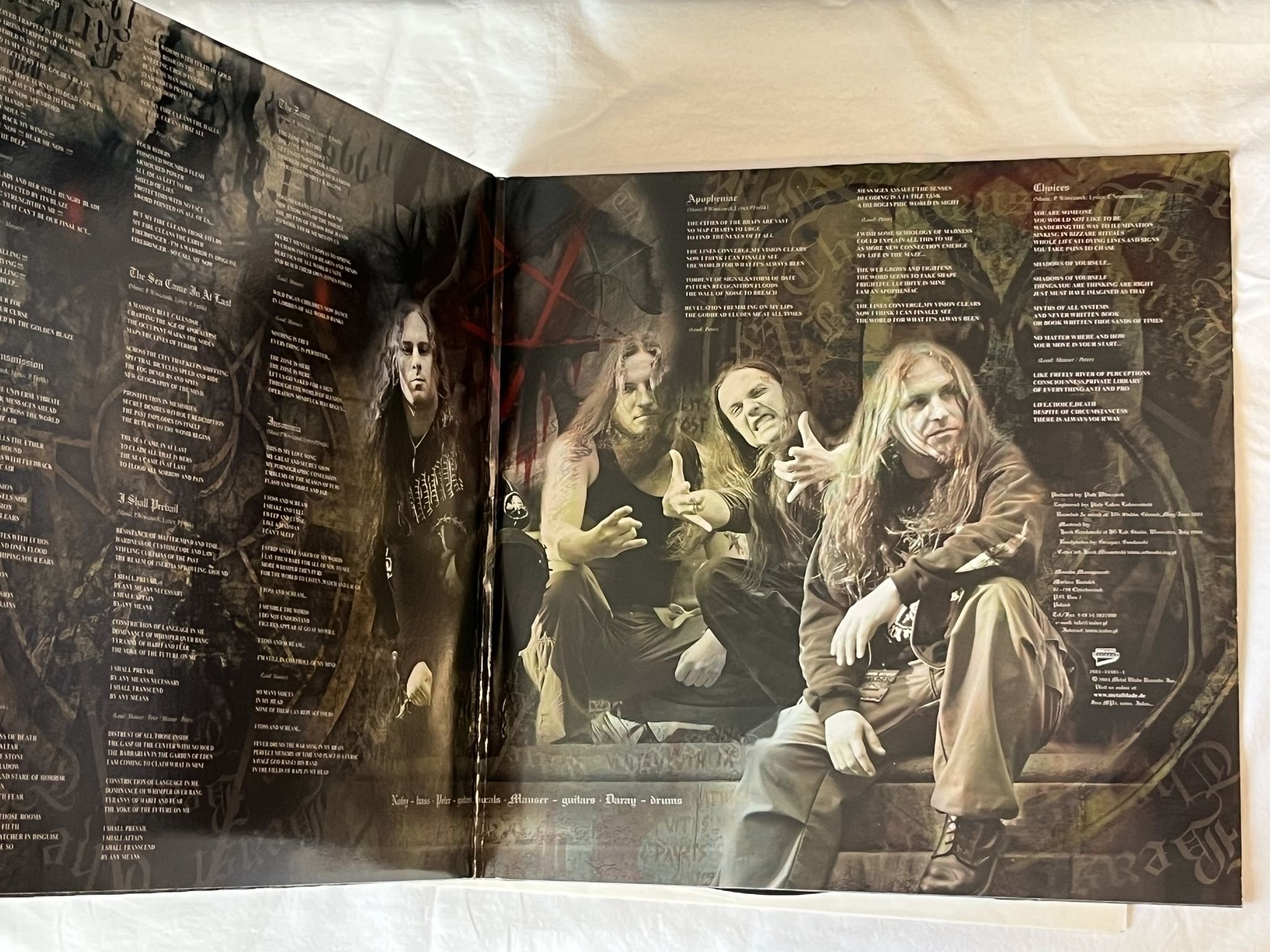 Omslagsbild för skivan VADER The Beast LP 2004 Ger METAL BLADE 3984-14485-1 ** Death Metal **