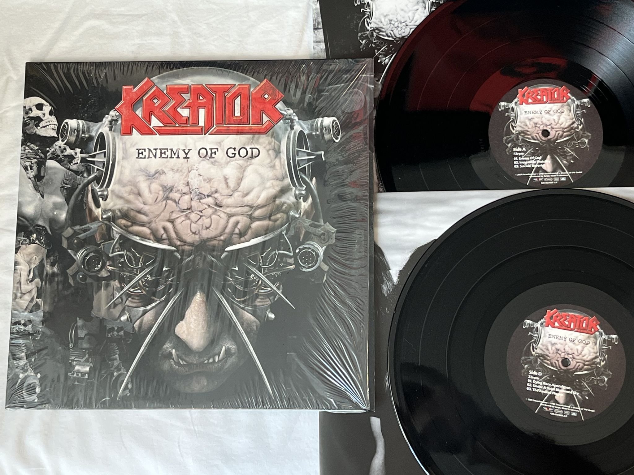 Omslagsbild för skivan KREATOR enemy of God 2xLP 2005 Ger STEAMHAMMER SPV 69841 2LP *** TRASH ***