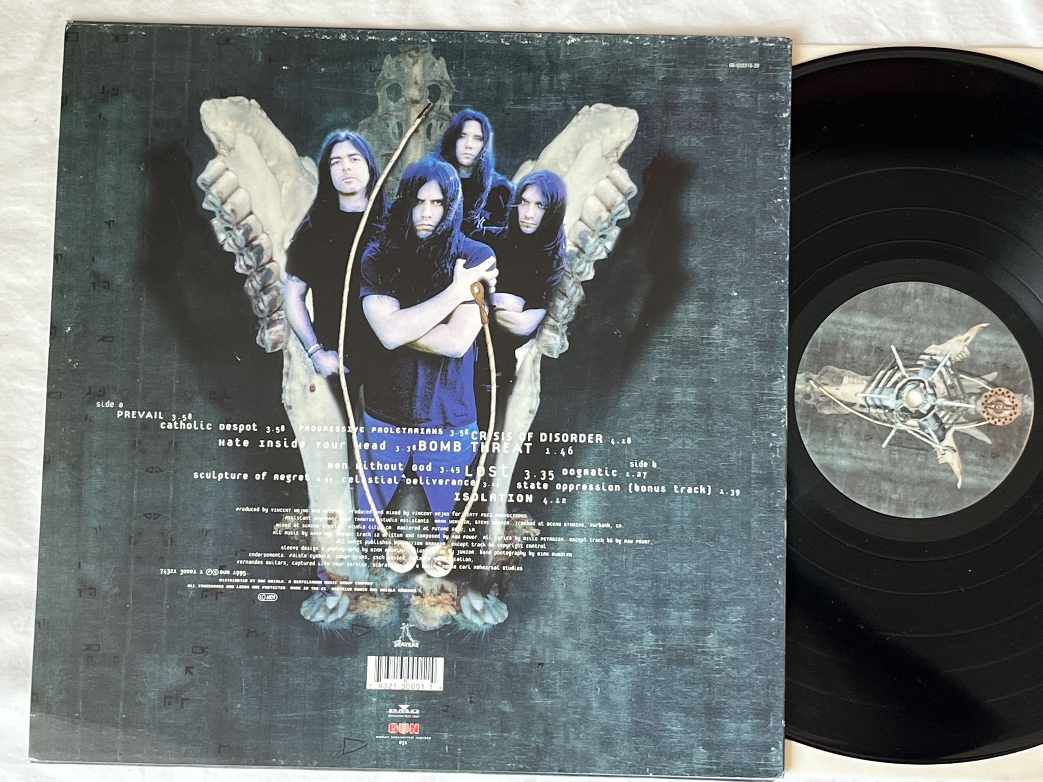 Omslagsbild för skivan KREATOR Cause For Conflict LP -95 GUN 071 *** Signed by two members ***
