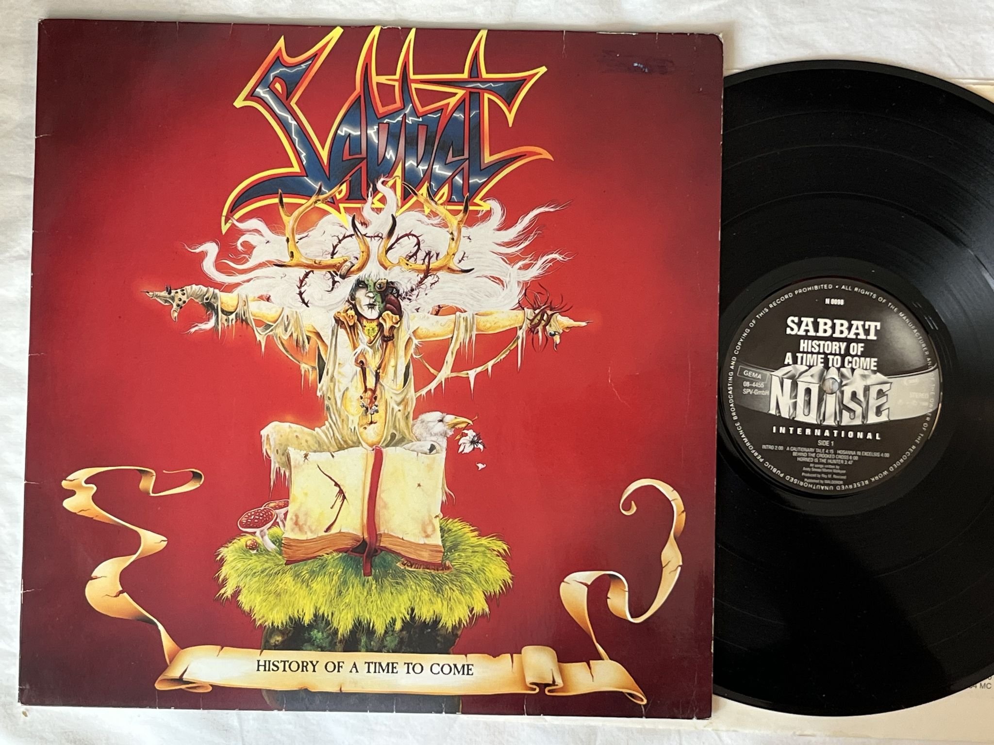 Omslagsbild för skivan SABBAT history of a time To Come LP -88 Ger NOISE N 0098