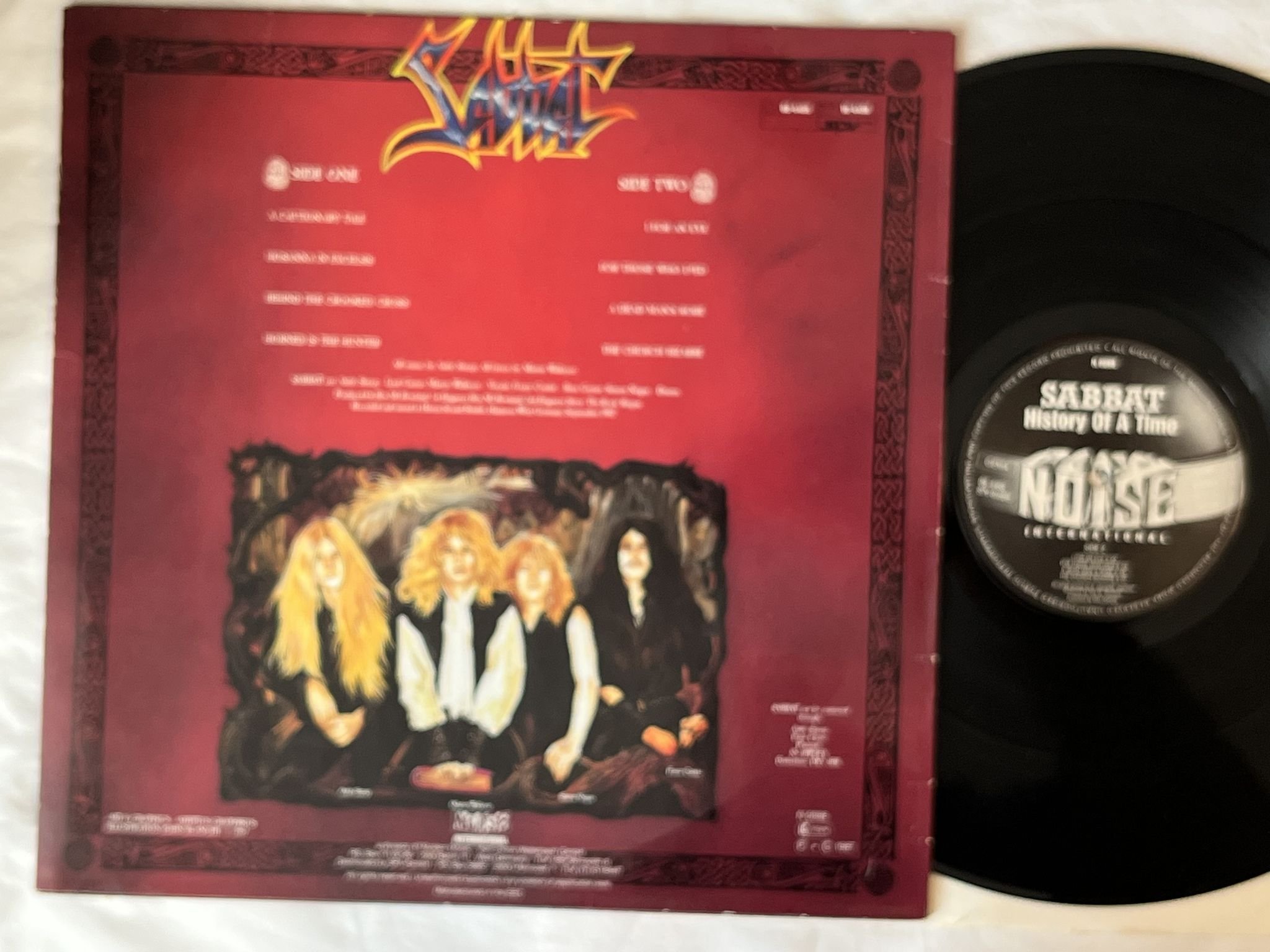 Omslagsbild för skivan SABBAT history of a time To Come LP -88 Ger NOISE N 0098