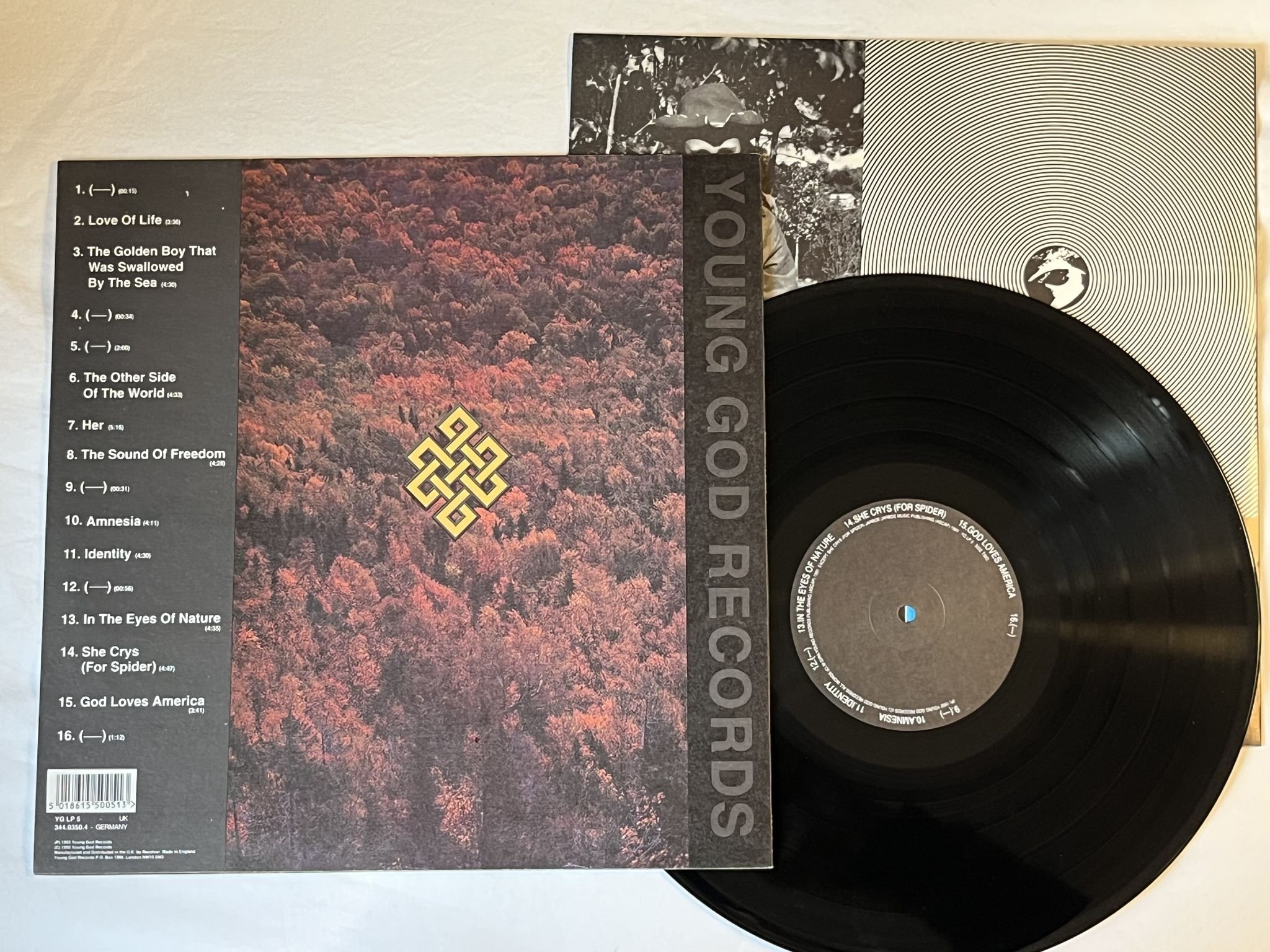 Omslagsbild för skivan SWANS Love Of Life LP -92 YOUNG GOD YGLP 5