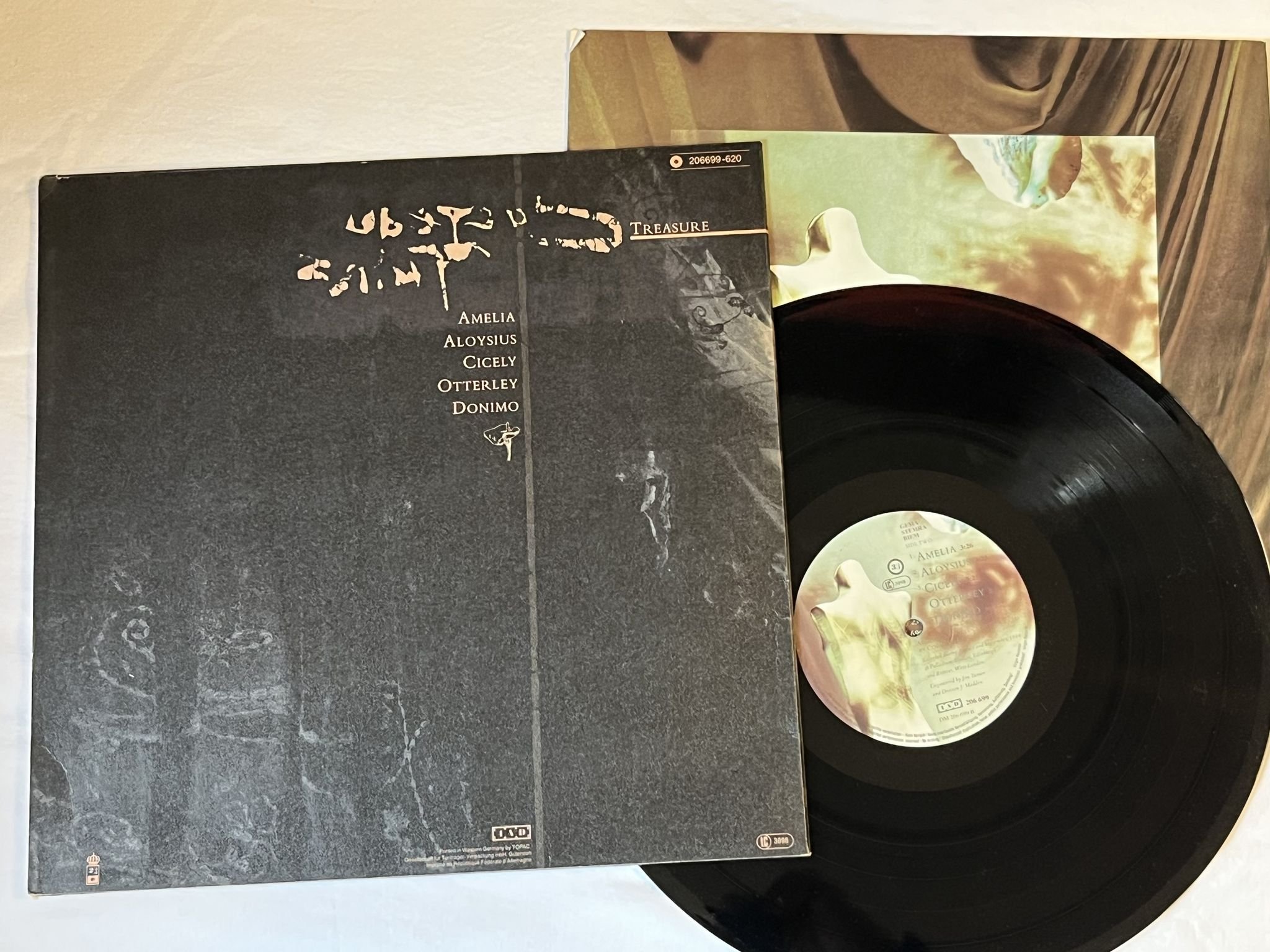 Omslagsbild för skivan COCTEAU TWINS Treasure LP -84 4AD 206699 *** NEW WAVE ***