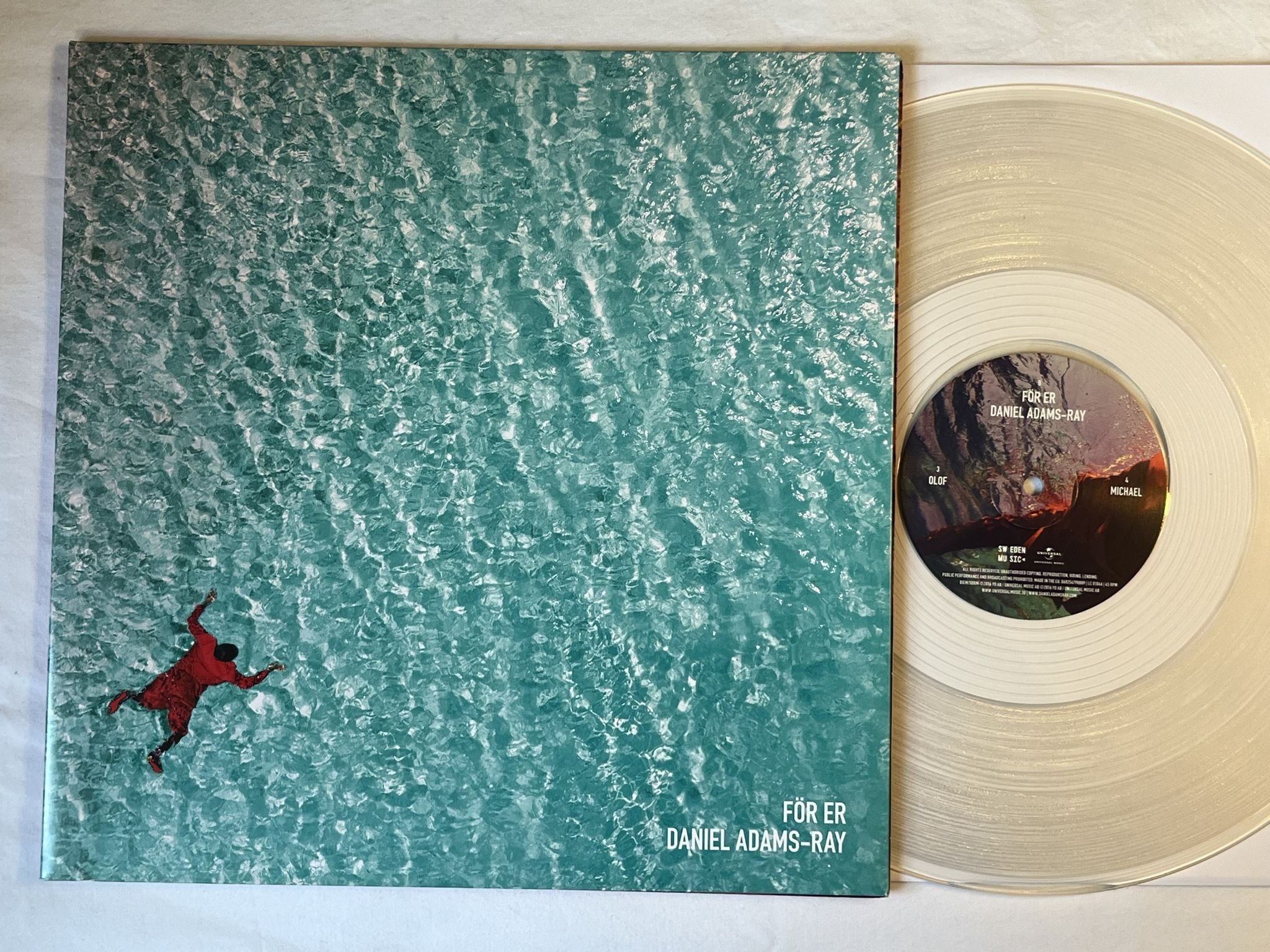 Omslagsbild för skivan DANIEL ADAMS-REY För Er 12" 2016 Swe UNIVERSAL MUSIC *** Very Rare ***