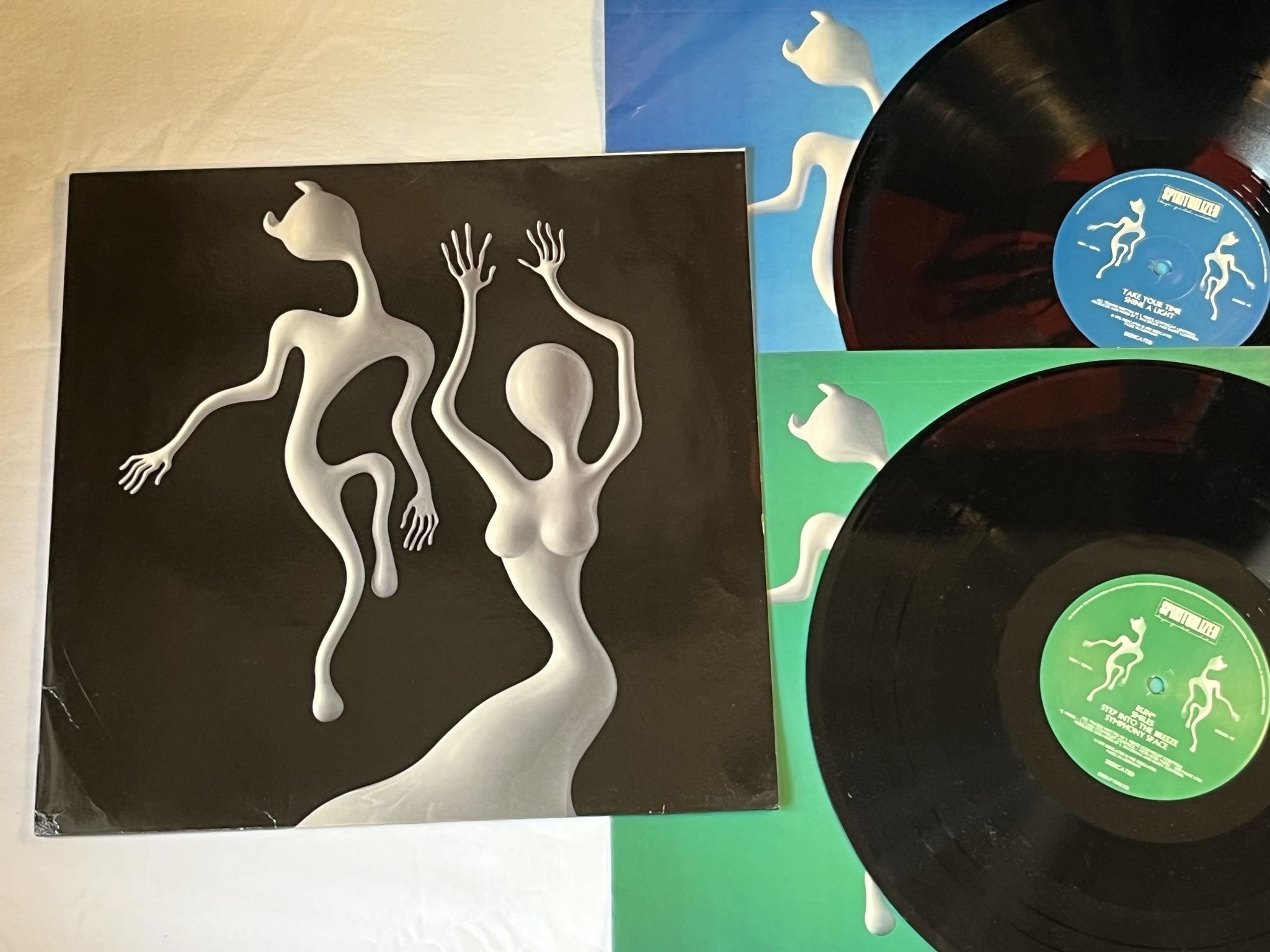 Omslagsbild för skivan SPIRITULIZED Lazer Guided Melodies 2xLP -92 DEDICATED DEDLP 004 ** Rare **