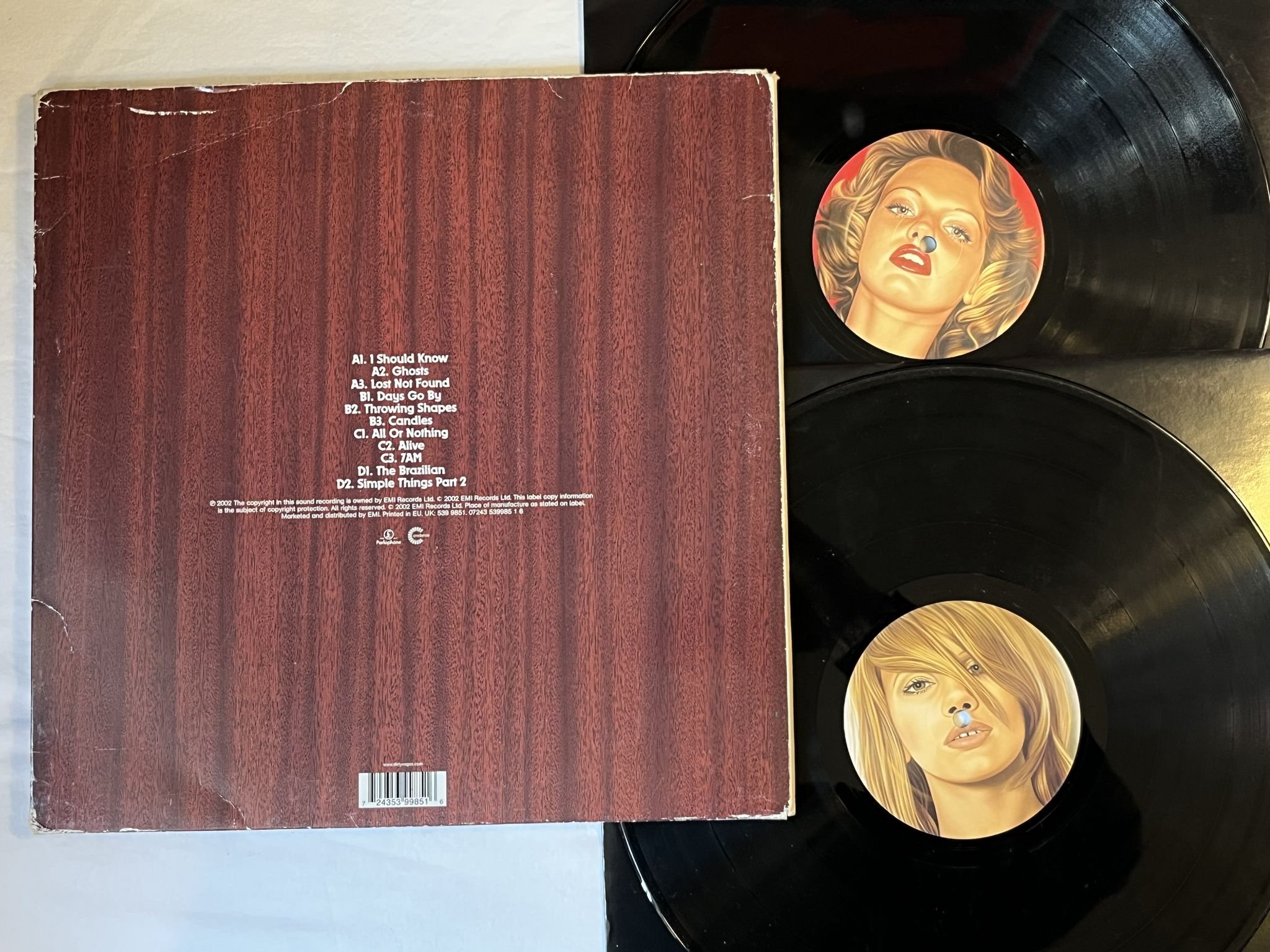 Omslagsbild för skivan DIRTY VEGAS s/t 2xLP 2002 UK PARLOPHONE 7243 5 39985 1 6 ** Deep House **