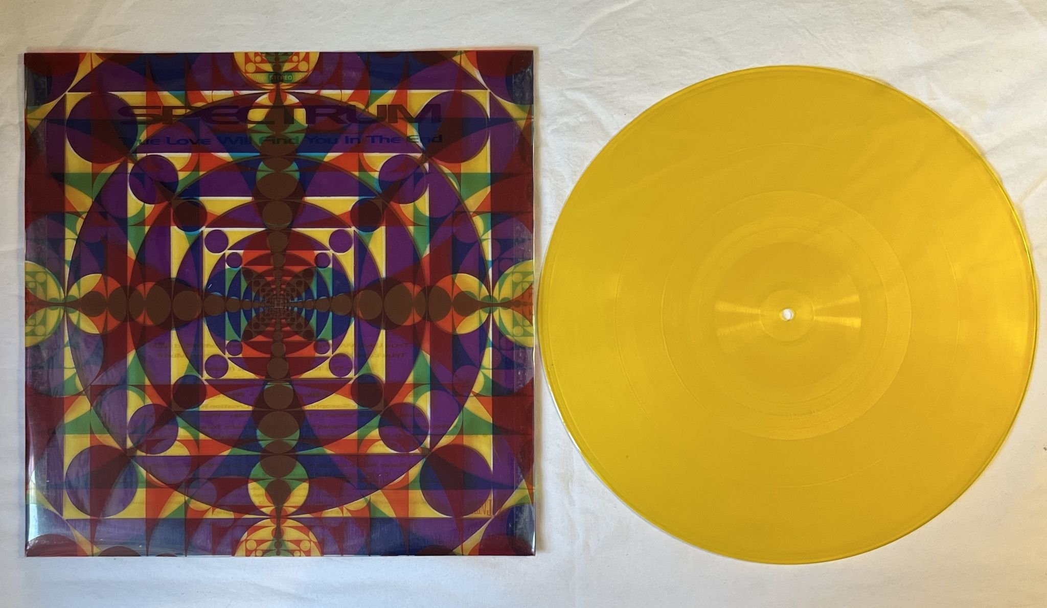 Omslagsbild för skivan SPECTRUM True Love Will Find You In The End 12" -92 silvertone ORE T 44