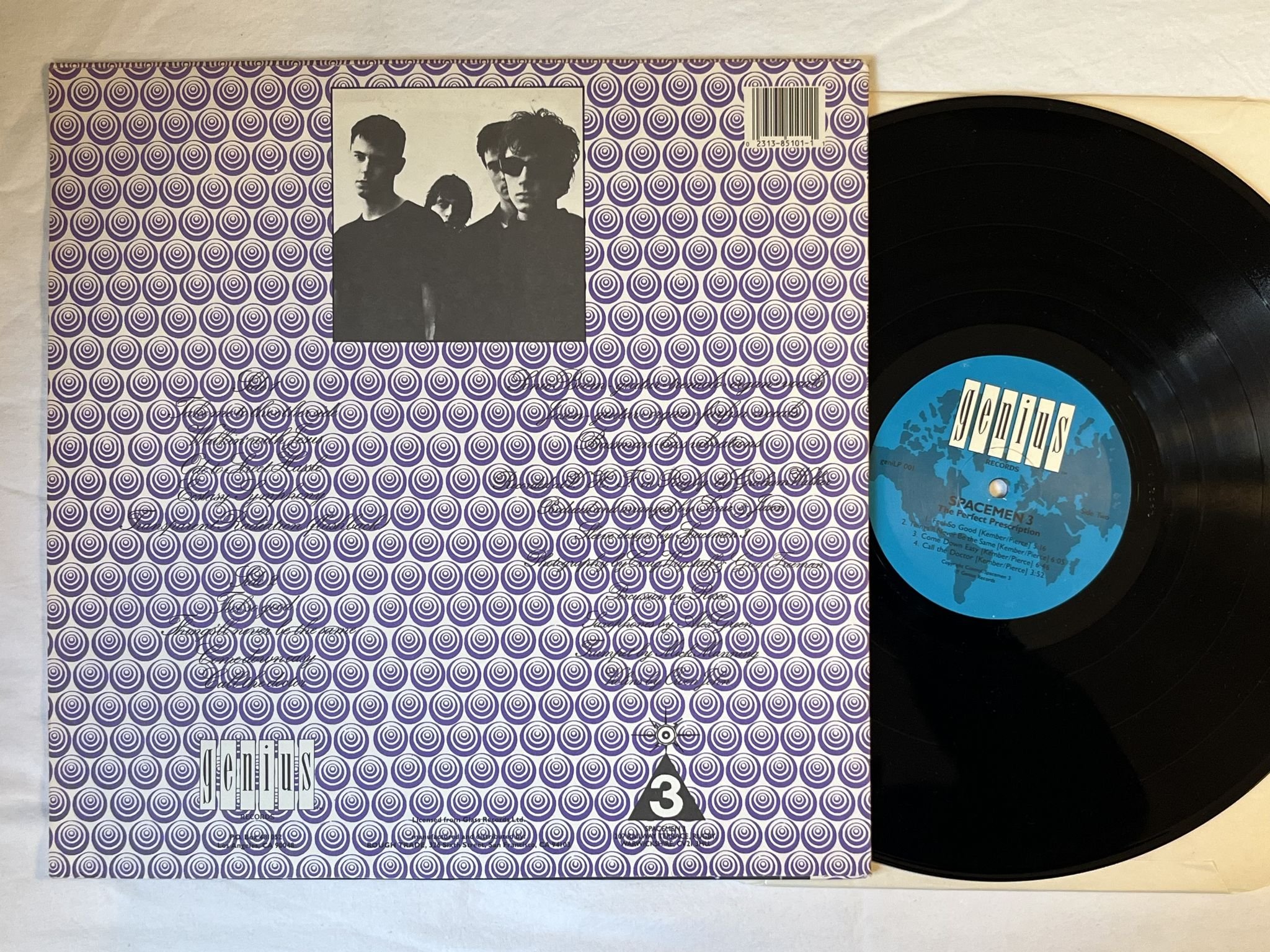 Omslagsbild för skivan SPACEMEN 3 The Perfect Prescription LP -88 US GENIUS geniLP 001 *** Rare ***
