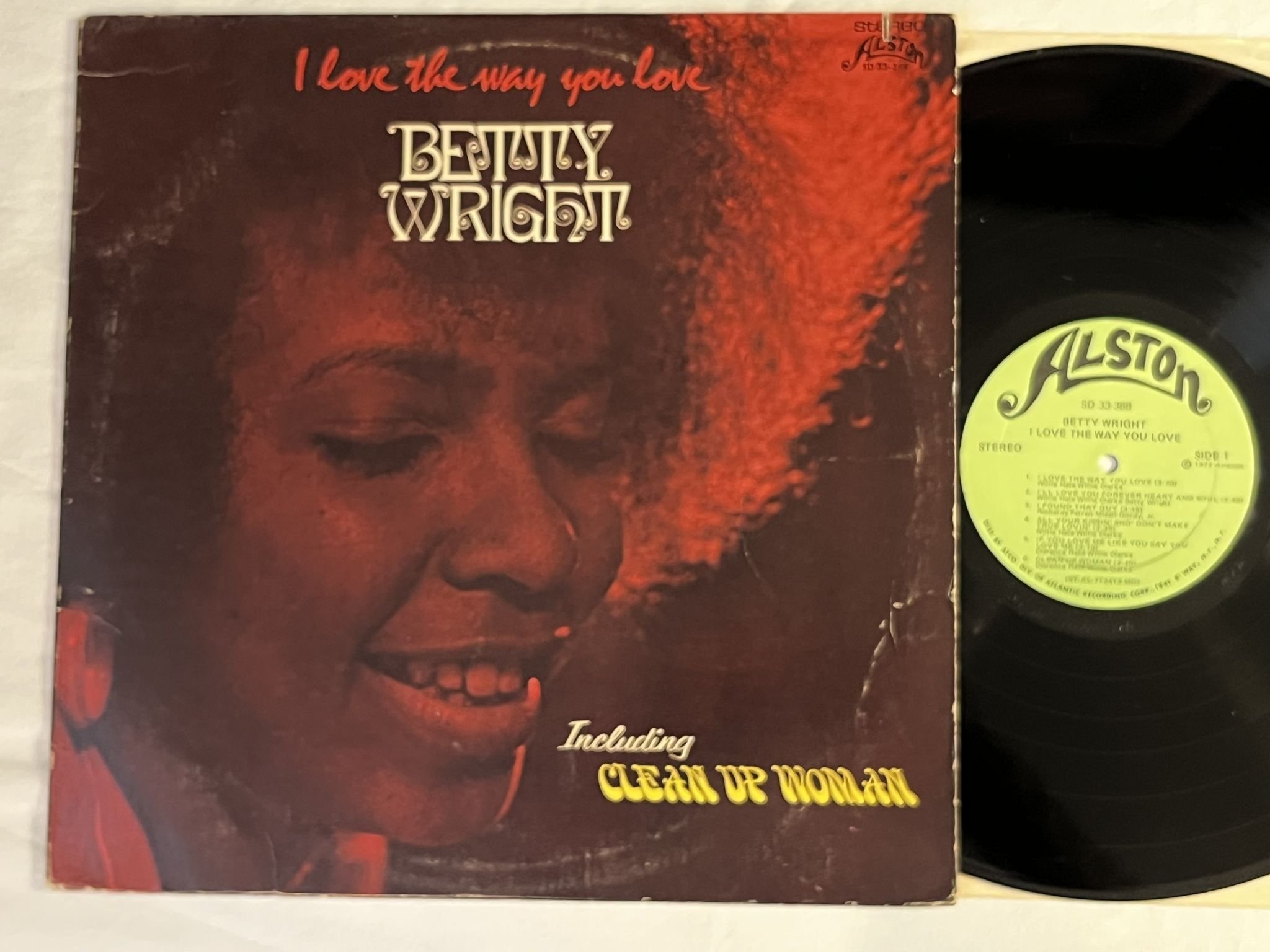 Omslagsbild för skivan BETTY WRIGHT I love the way you love LP -72 US ALSTON SD 33-388