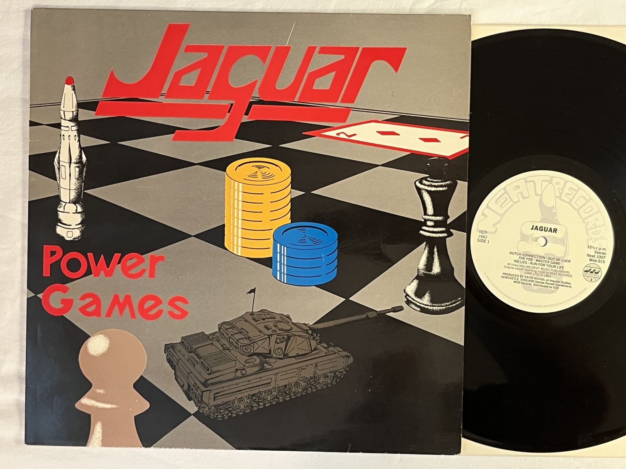 Omslagsbild för skivan JAGUAR s/t LP -83 ncb WEB RECORDS WEB 015