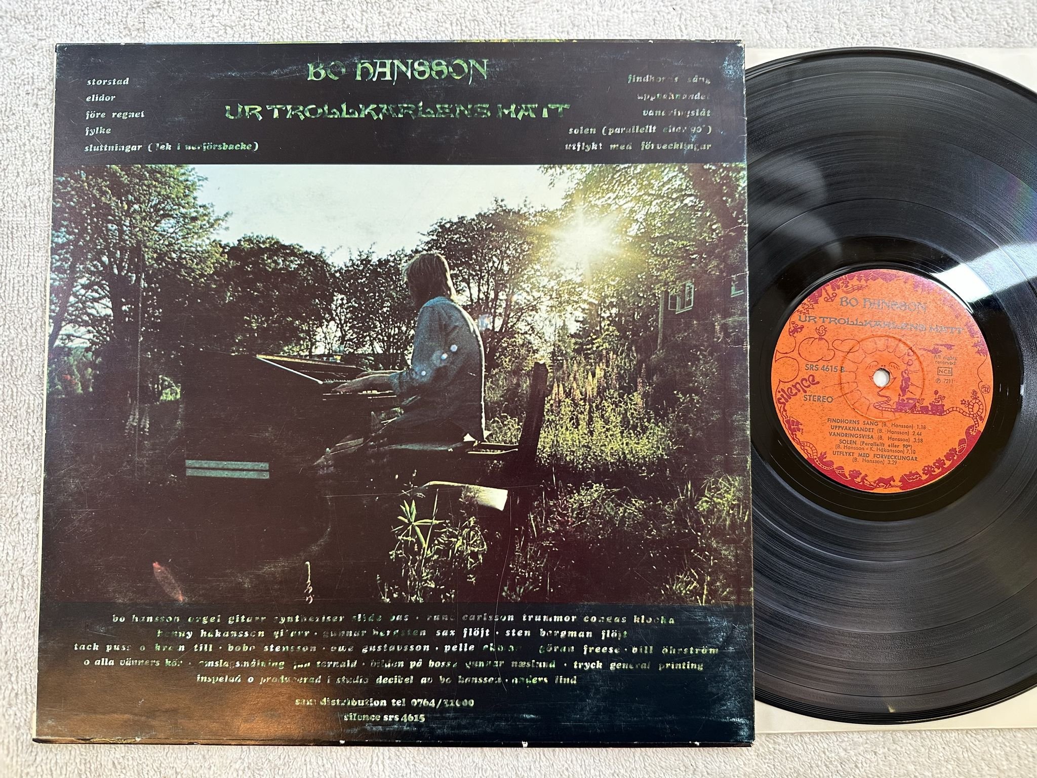 Omslagsbild för skivan BO HANSSON ur trollkarlens hatt LP -72 SILENCE SRS 4615