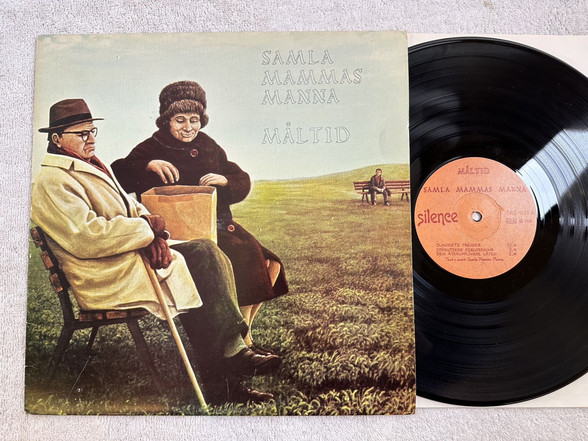 Omslagsbild för skivan SAMLA MAMMAS MANNA måltid LP -73 SILENCE SRS 4621