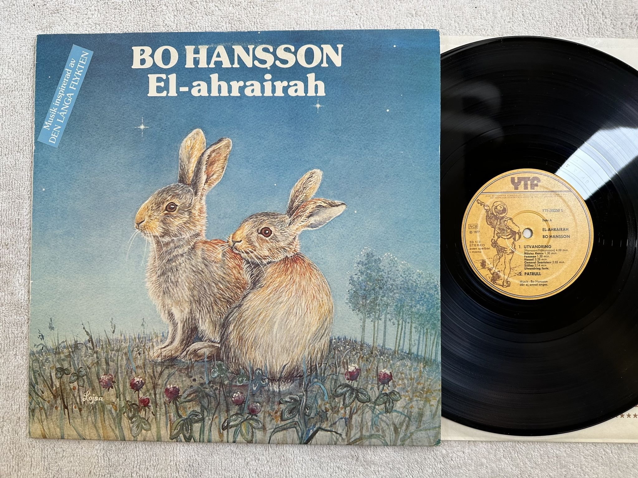 Omslagsbild för skivan BO HANSSON el-ahrairah LP -77 YTF 50350 S