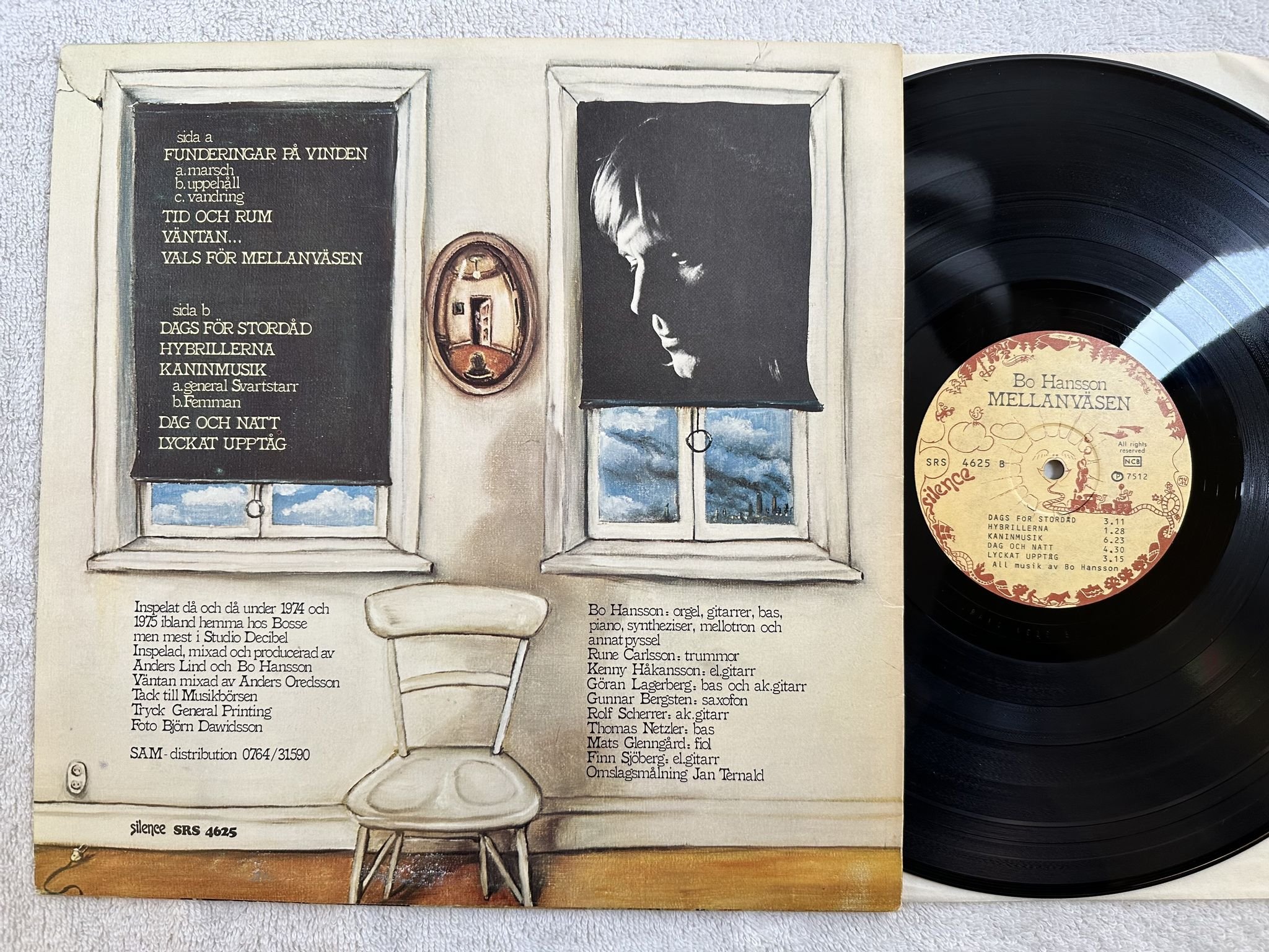 Omslagsbild för skivan BO HANSSON mellanväsen LP -75 SILENCE SRS 4625