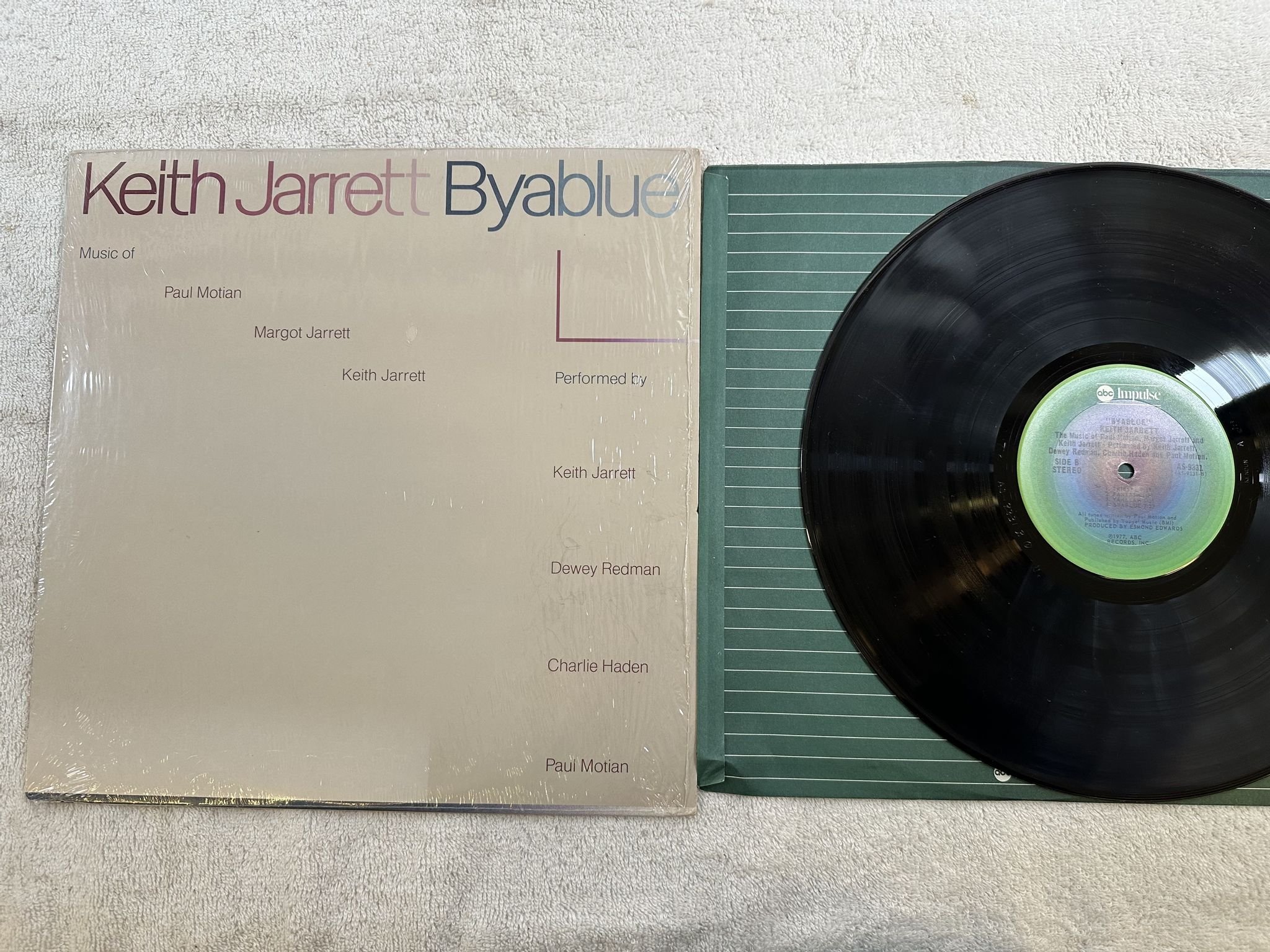Omslagsbild för skivan KEITH JARRETT byablue LP -77 US ABC/IMPULSE AS-9331