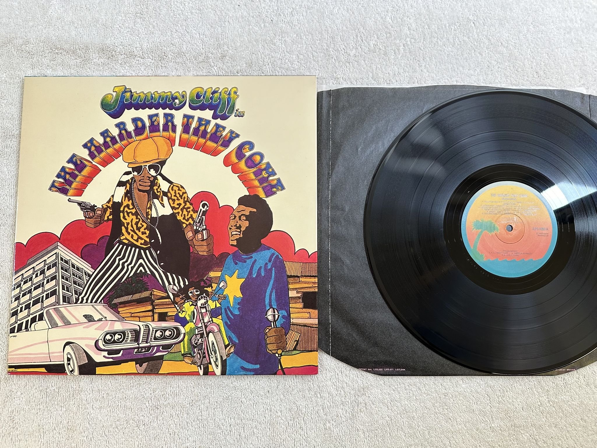 Omslagsbild för skivan V/A the harder they come LP UK ISLAND ILPS 9202 ** MASSIVE CLASSIC **