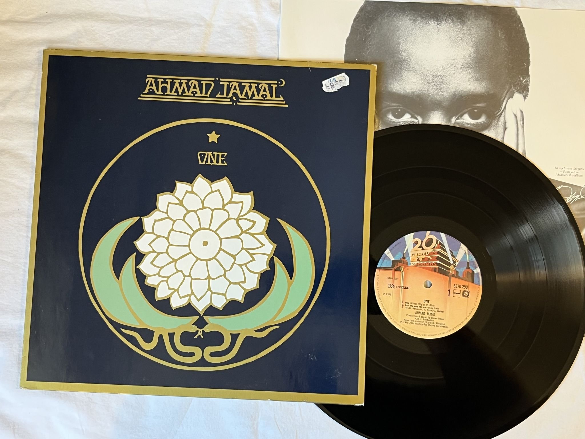 Omslagsbild för skivan AHMAD JAMAL one LP -78 Hol 20TH CENTURY 6370290