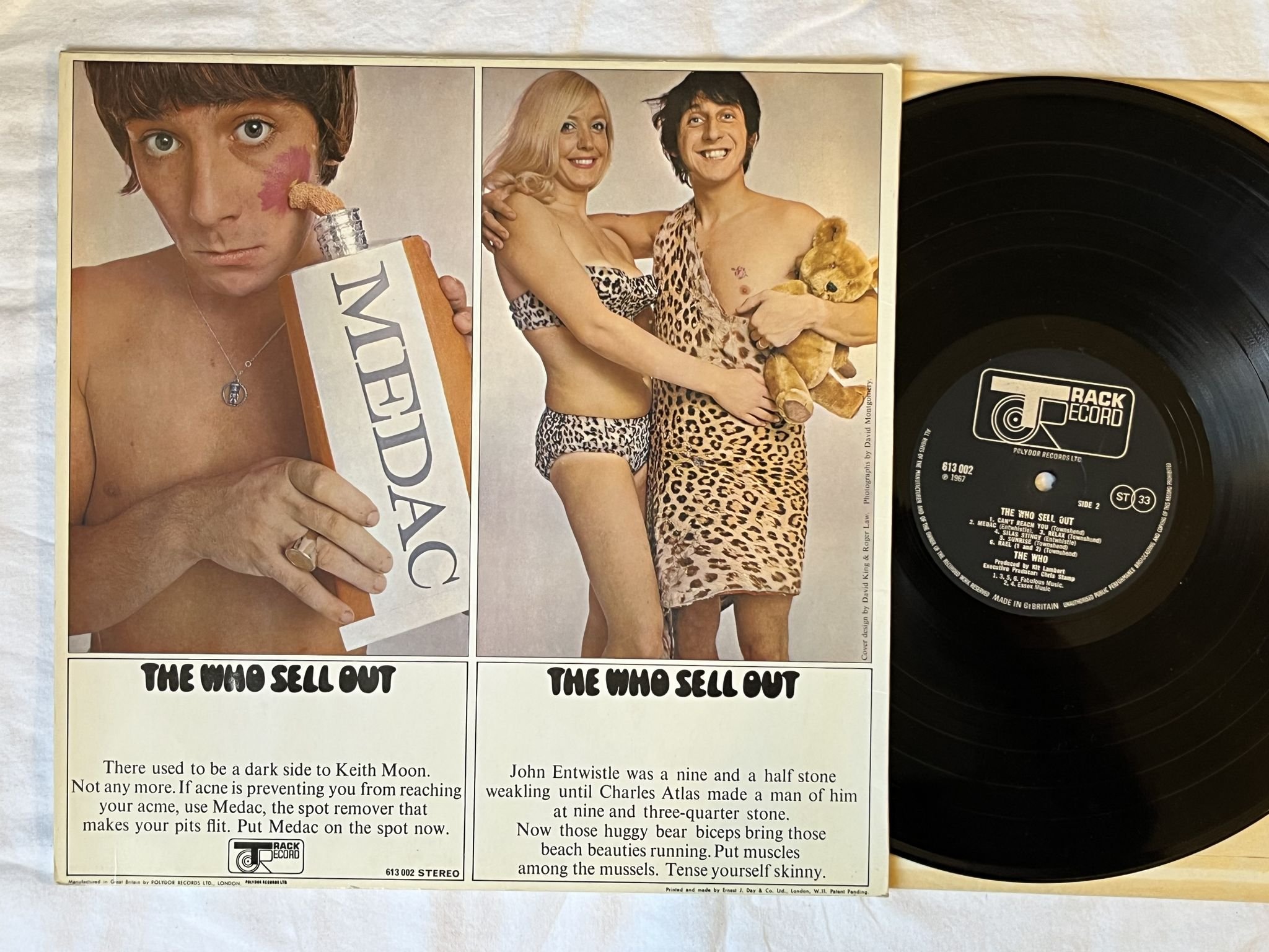 Omslagsbild för skivan THE WHO sell out LP -67 UK TRACK 613002 *** RARE CLASSIC ***