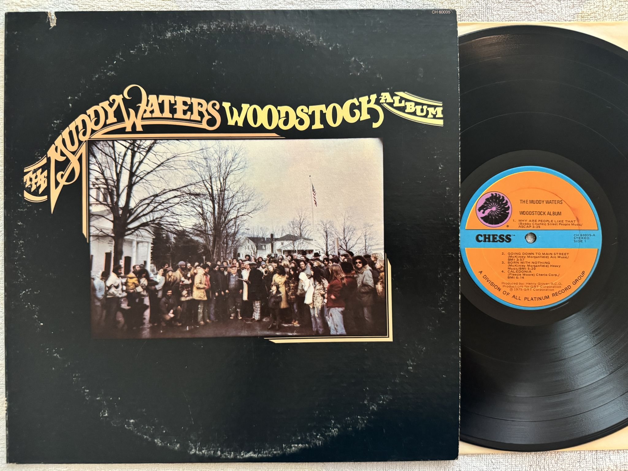 Omslagsbild för skivan The Muddy Waters Woodstock Album LP -76 US CHESS CH 60035