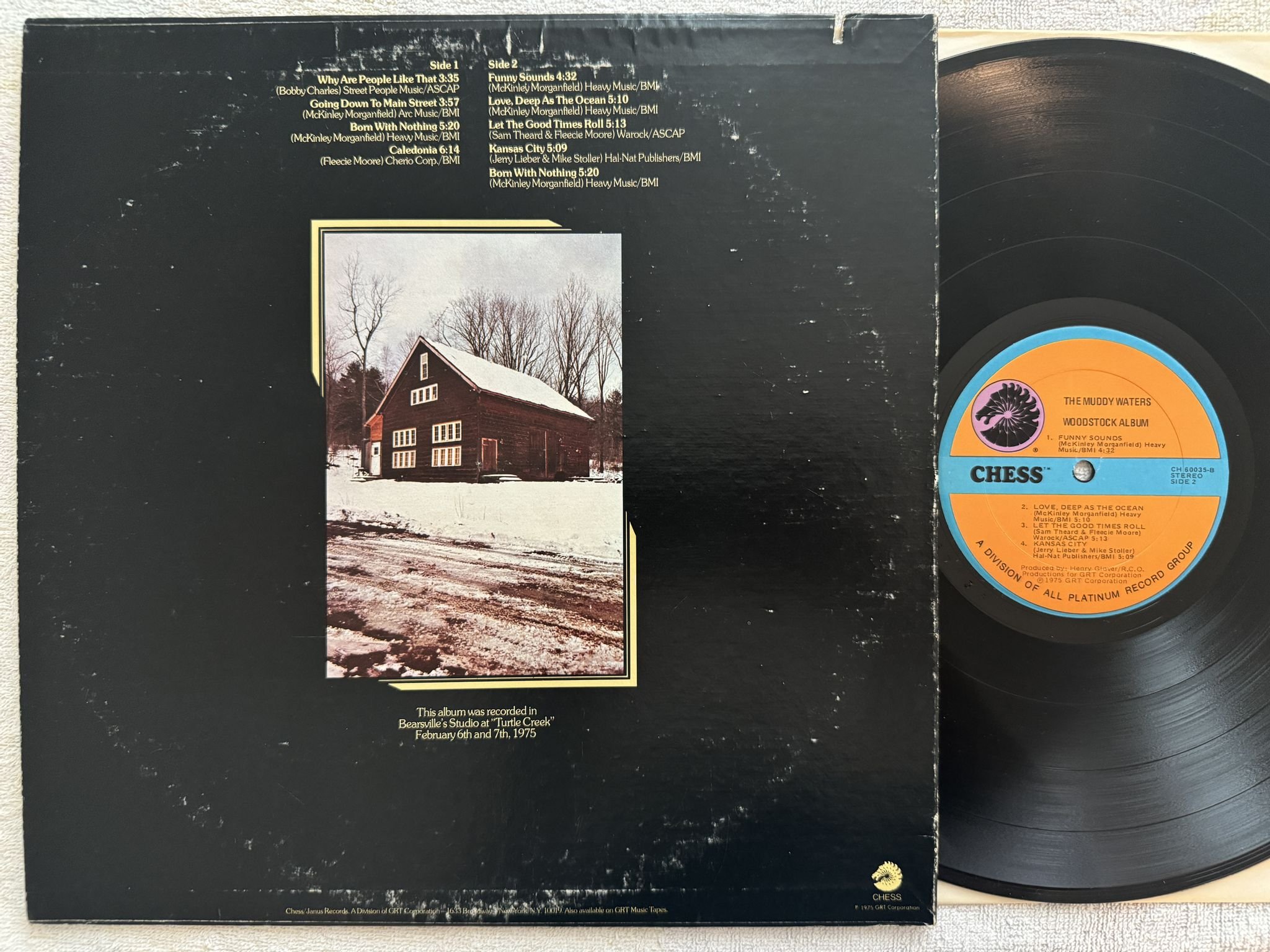 Omslagsbild för skivan The Muddy Waters Woodstock Album LP -76 US CHESS CH 60035