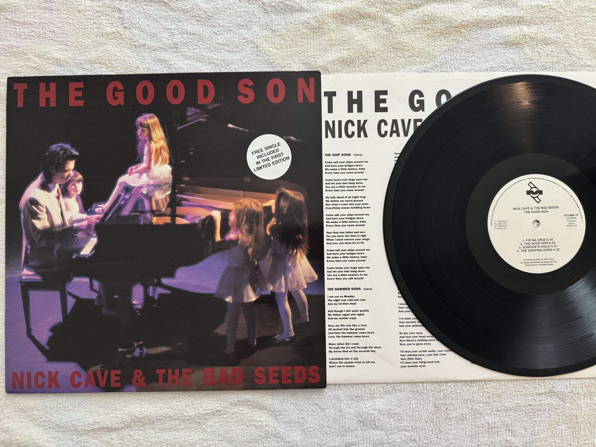 Omslagsbild för skivan NICK CAVE the good son LP -90 ncb MUTE STUMM 76