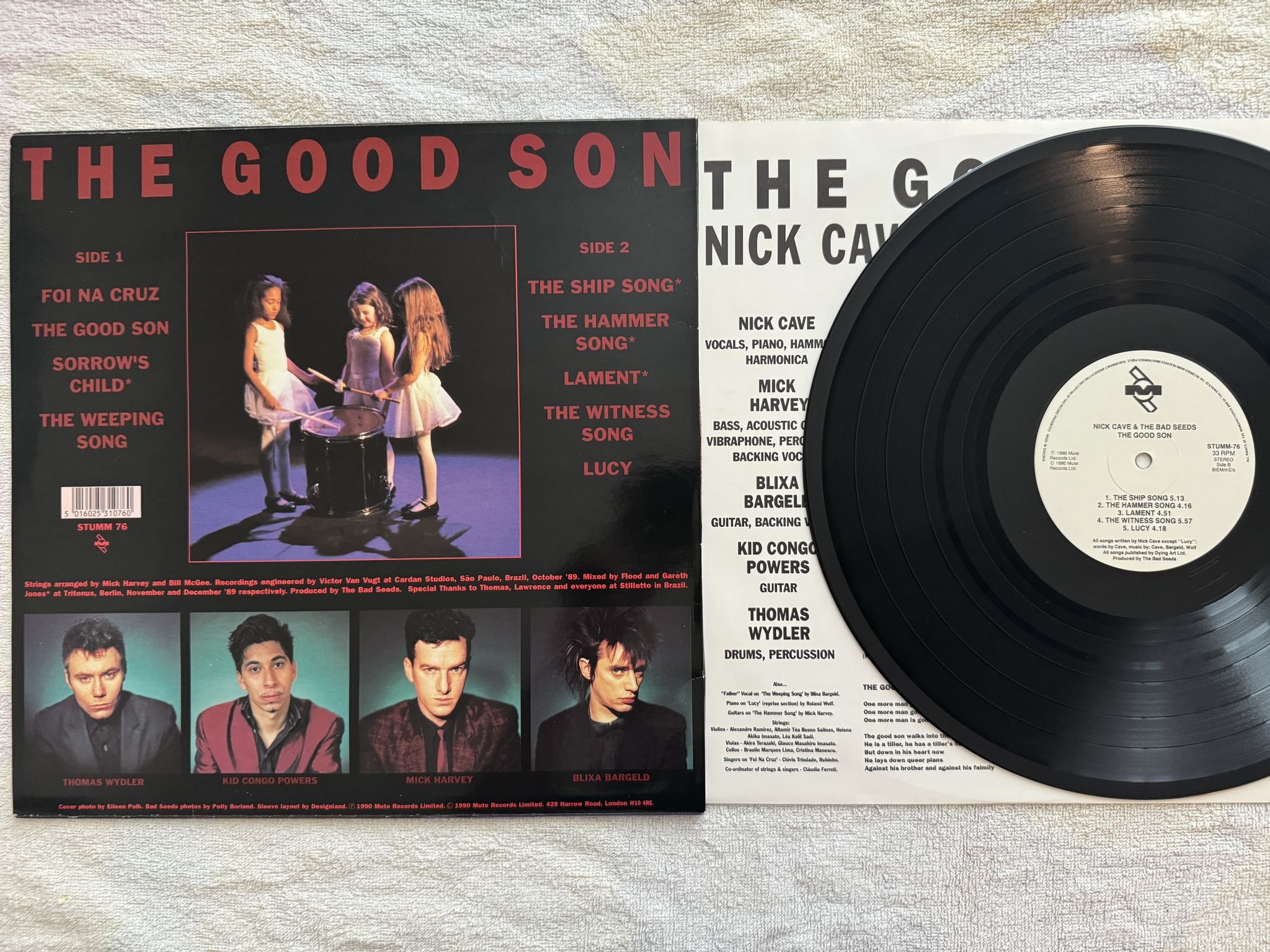 Omslagsbild för skivan NICK CAVE the good son LP -90 ncb MUTE STUMM 76