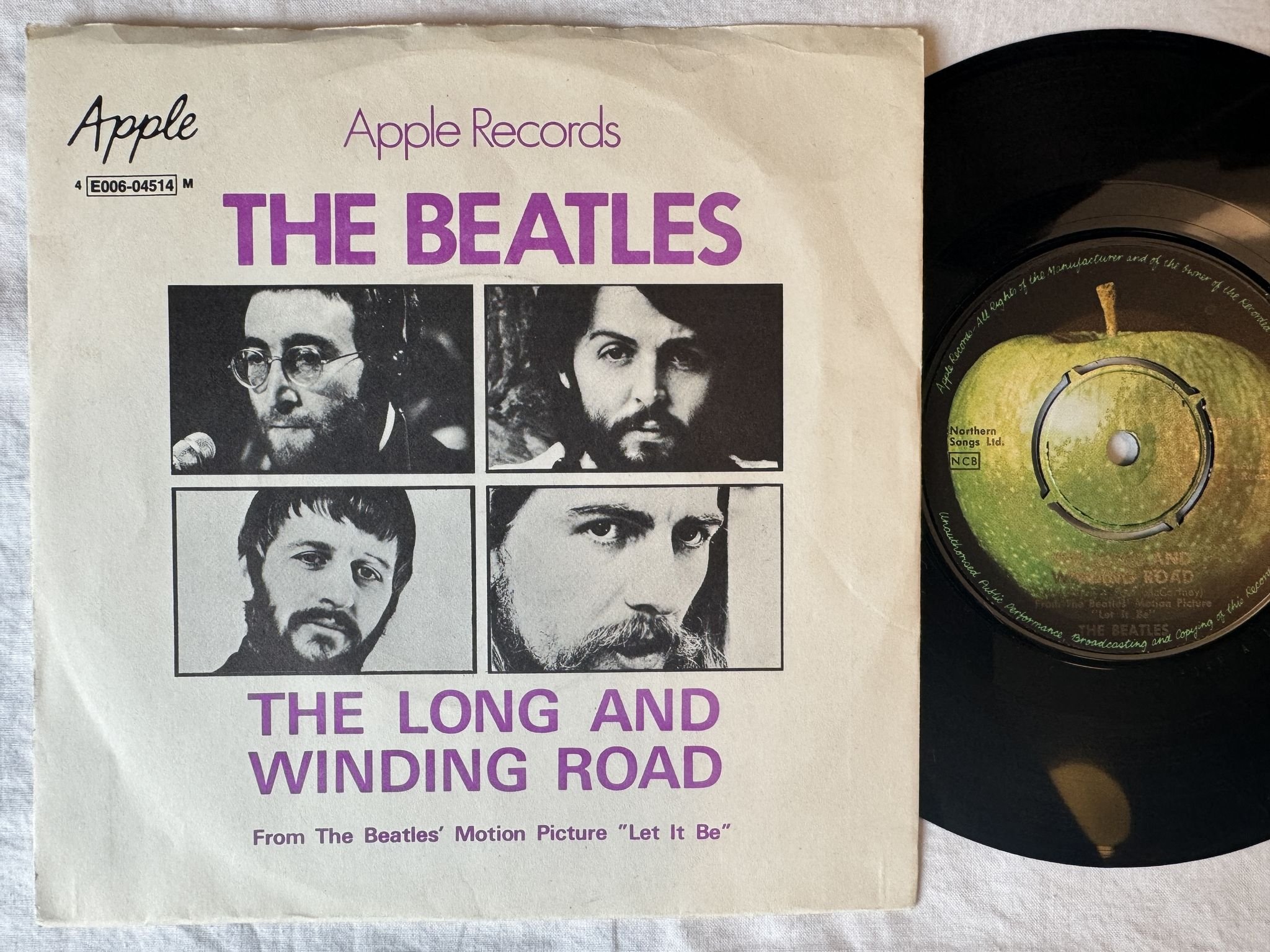 Omslagsbild för skivan THE BEATLES - for you blue "7"Single -70 ncb APPLE ** ULTRA RARE**