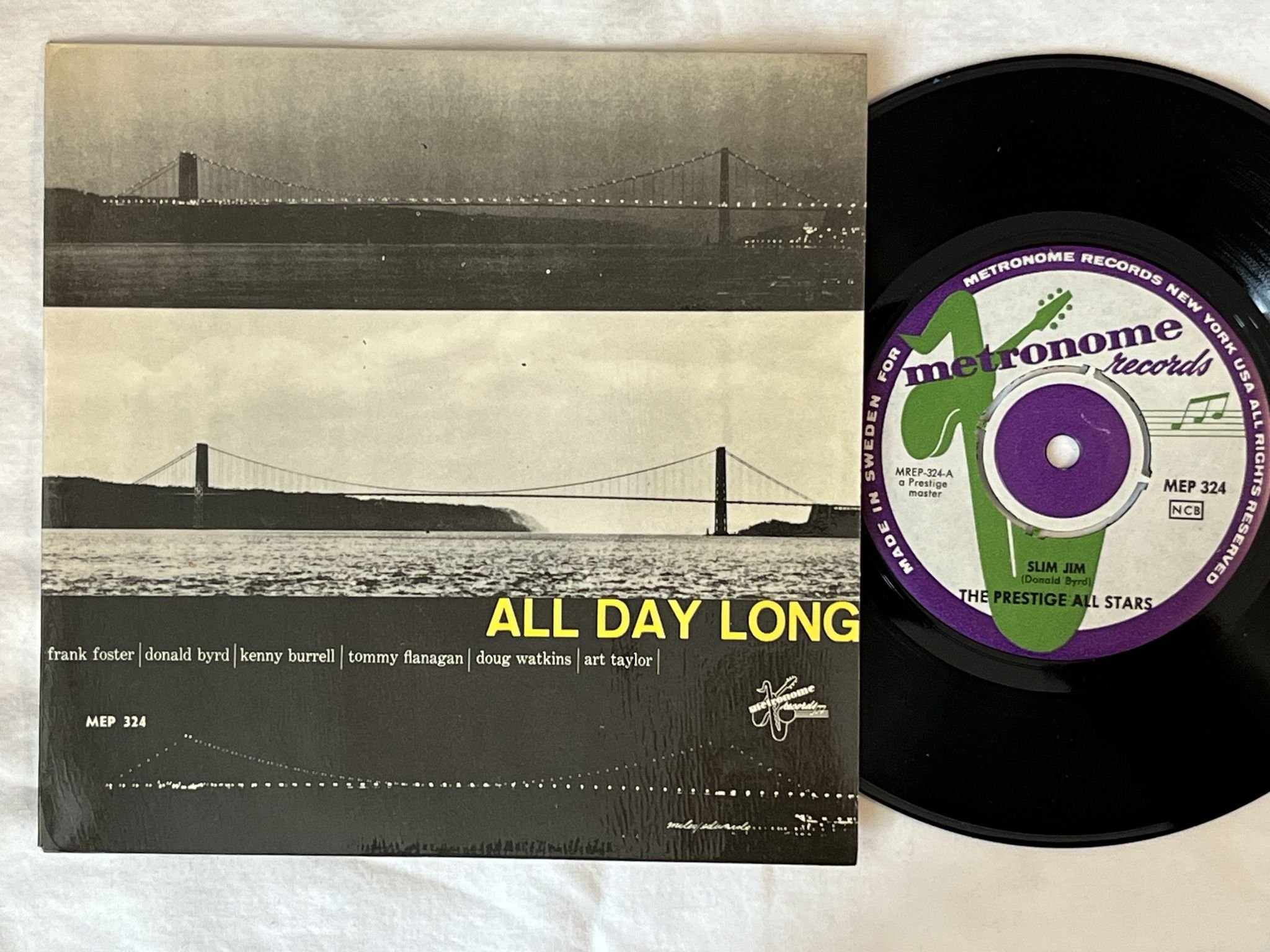 Omslagsbild för skivan VARIOUS all day long "7"Singel-58 SWE MEP 324 METRONOME