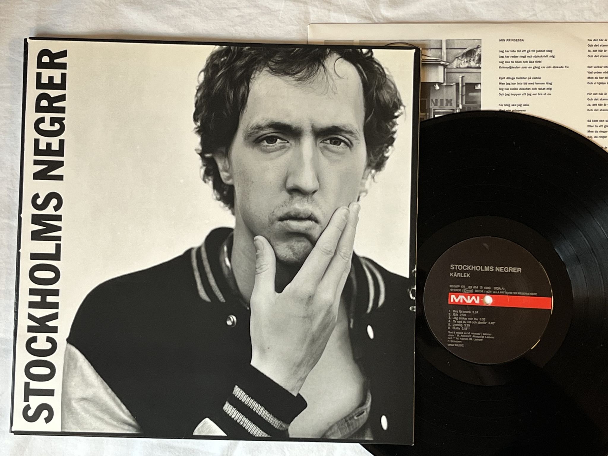 Omslagsbild för skivan STOCKHOLMS NEGRER kärlek LP-89 MNWP 178 MNW